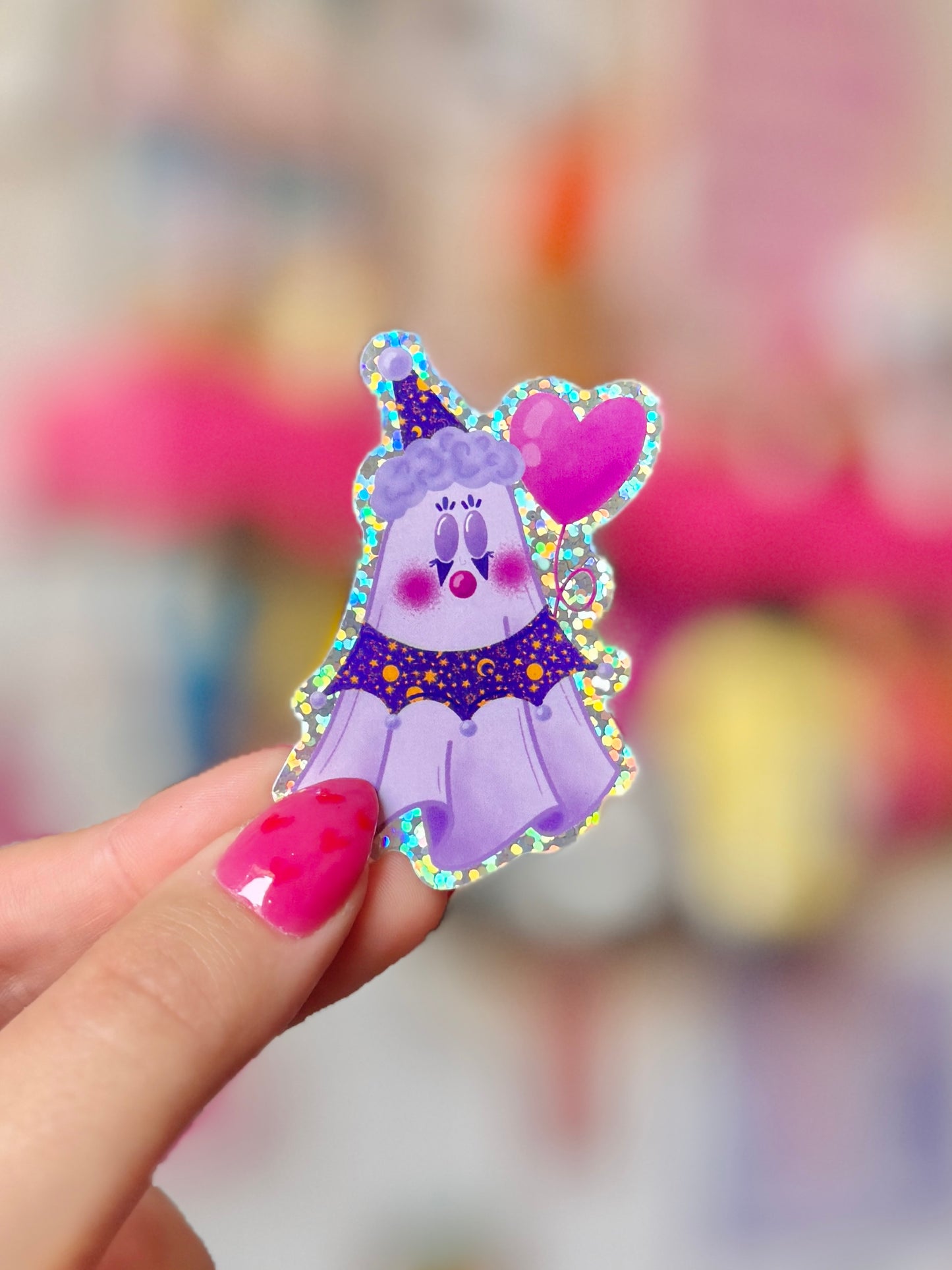 Clown Ghost - Holo Sticker