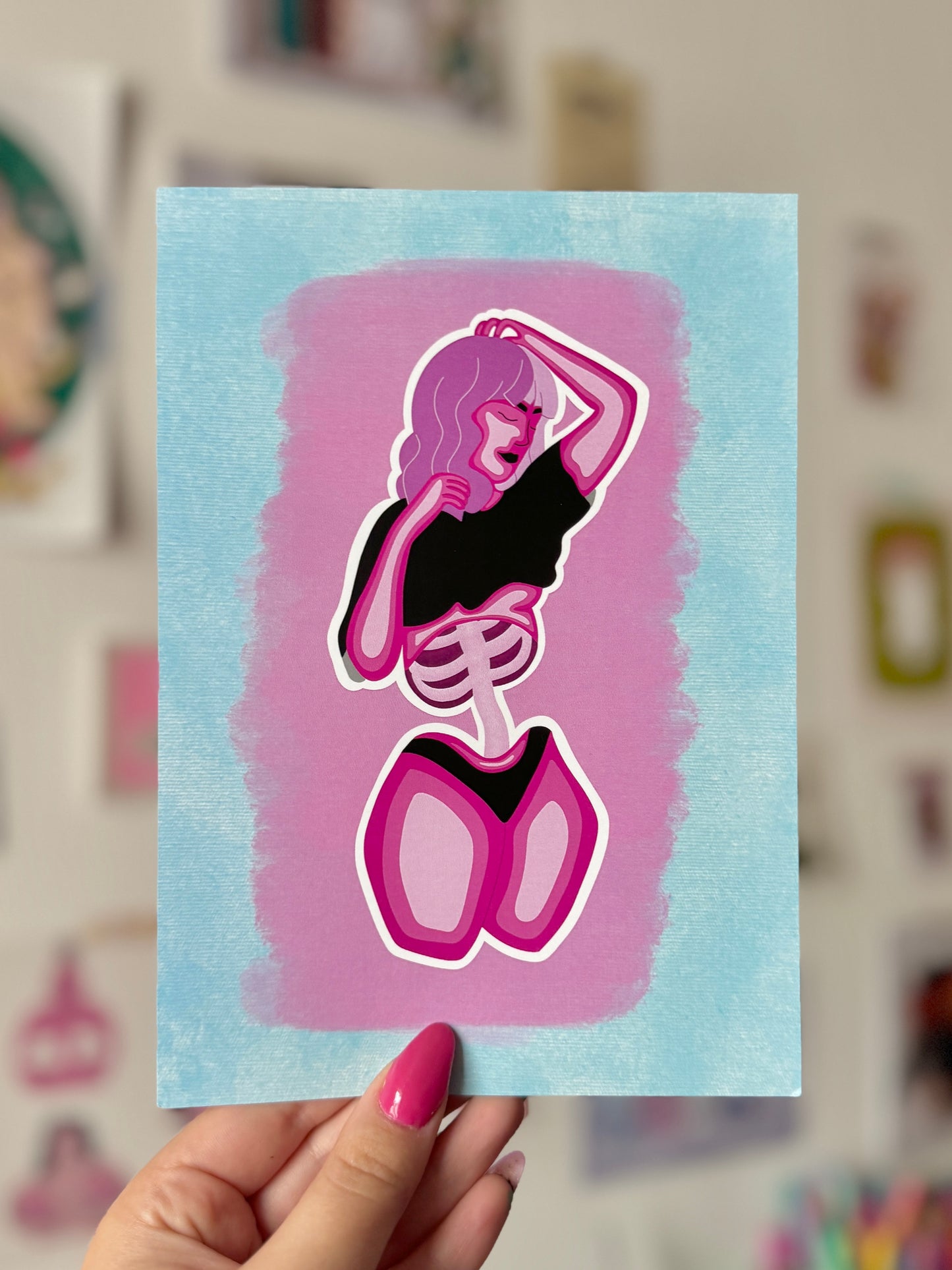 Bones Girl - A5 Print