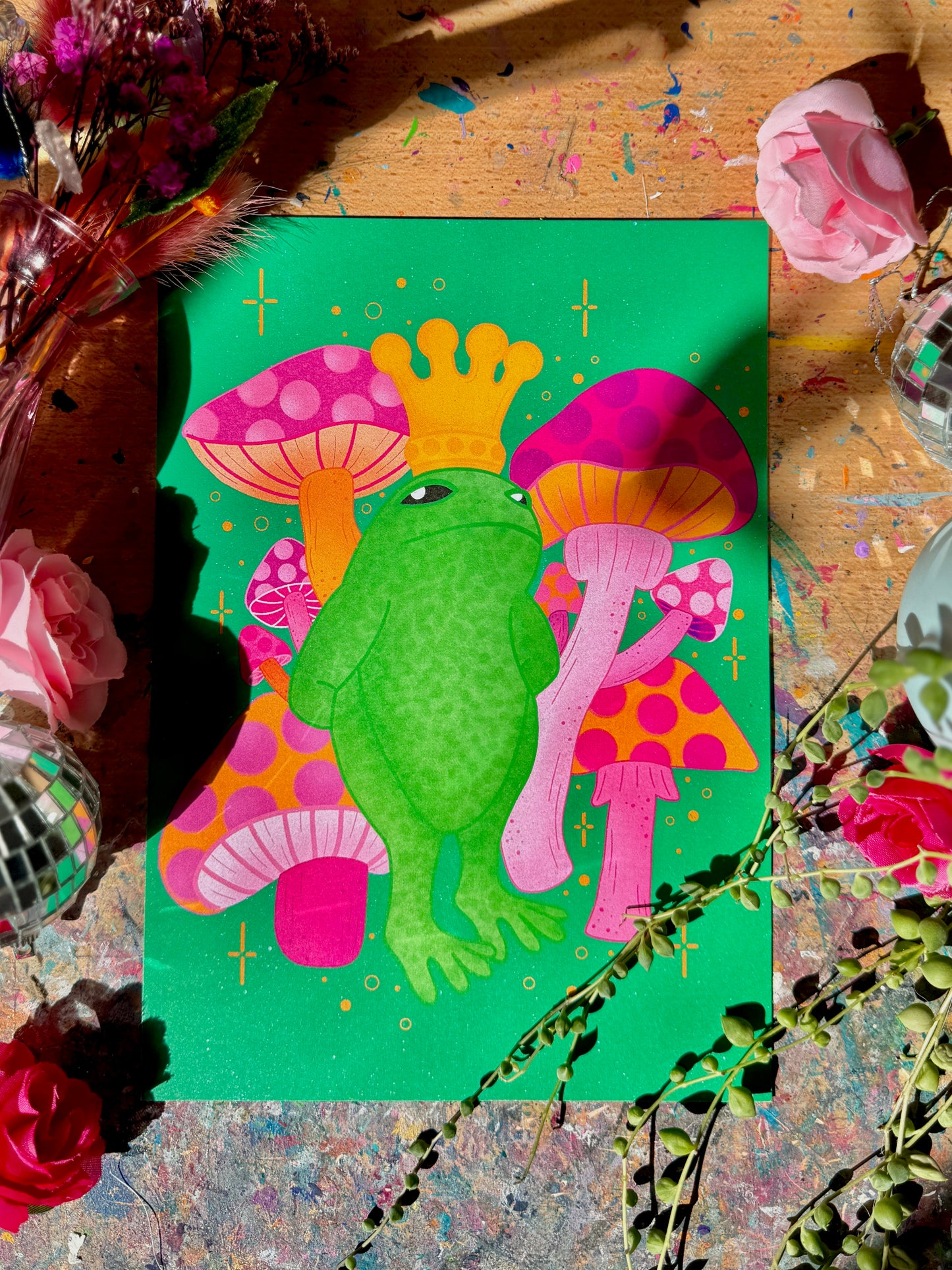 Frog King Print