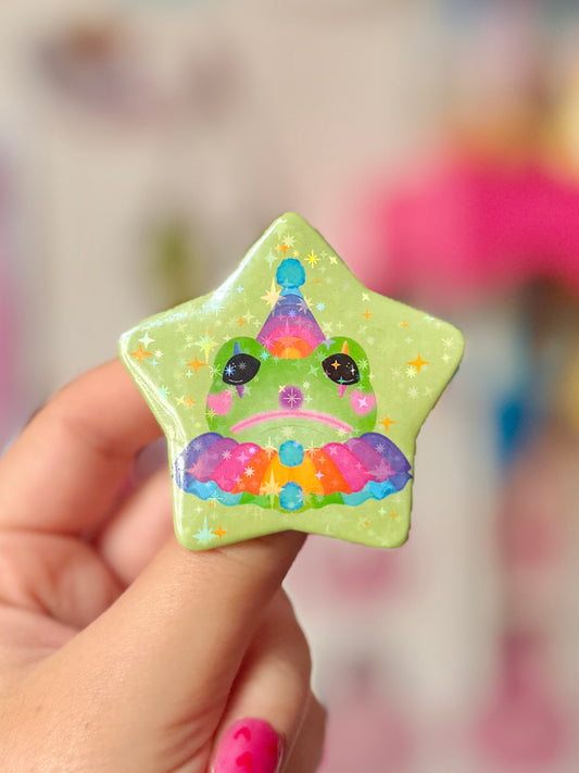 Clown Frog Holo - Badge