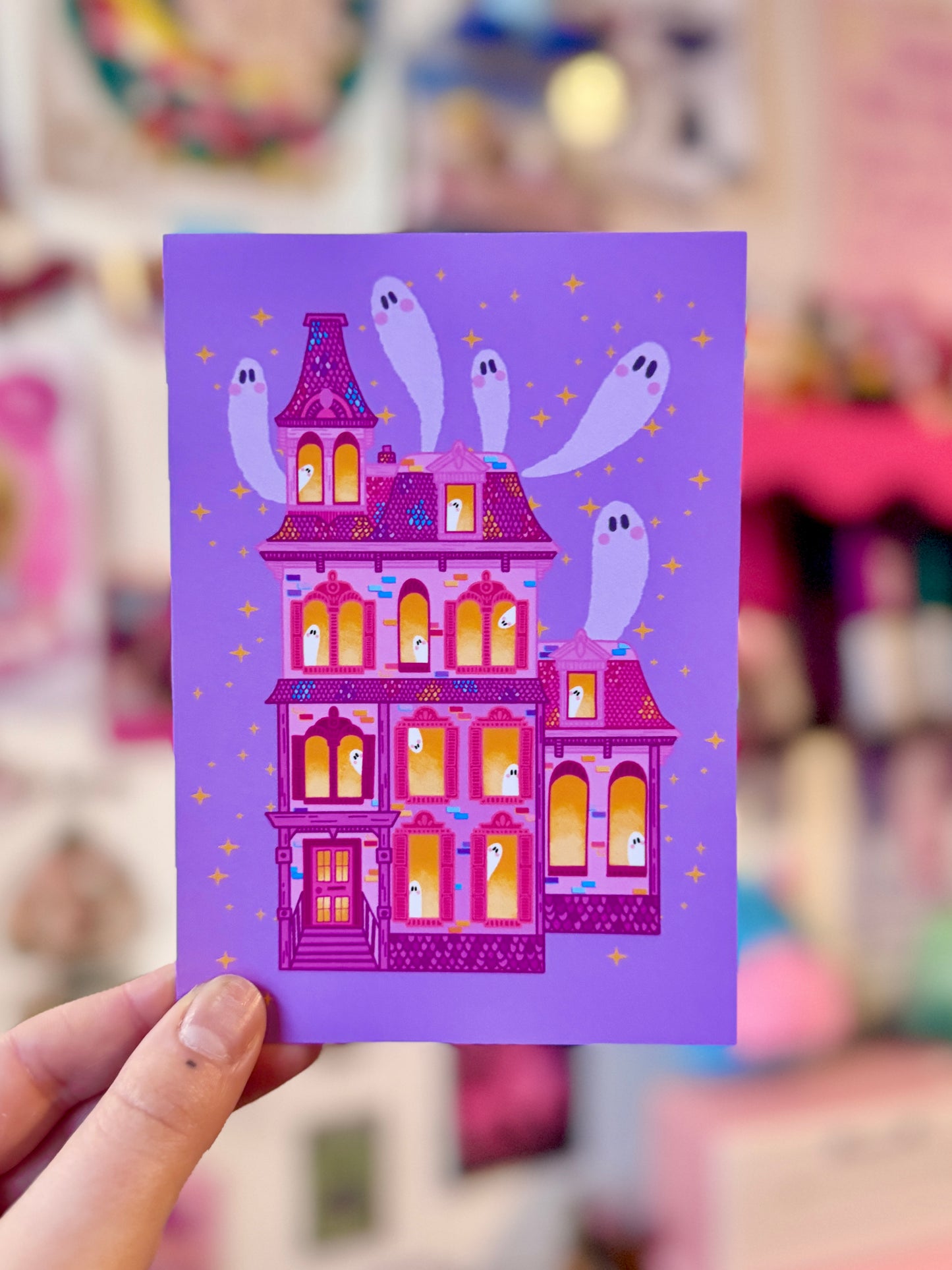 Haunted House - A6 Postcard