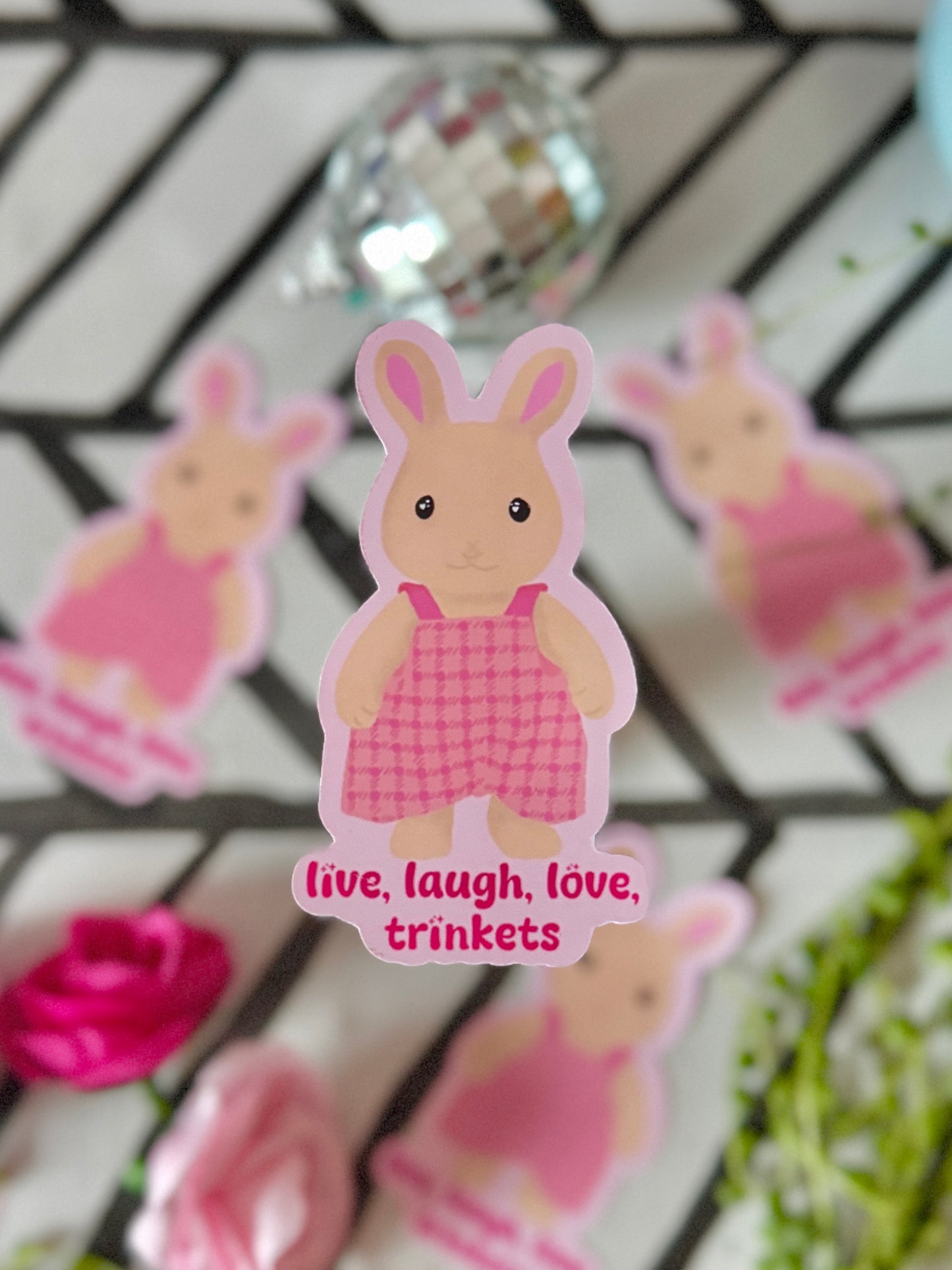 Live, Laugh, Love, Trinkets - Sticker