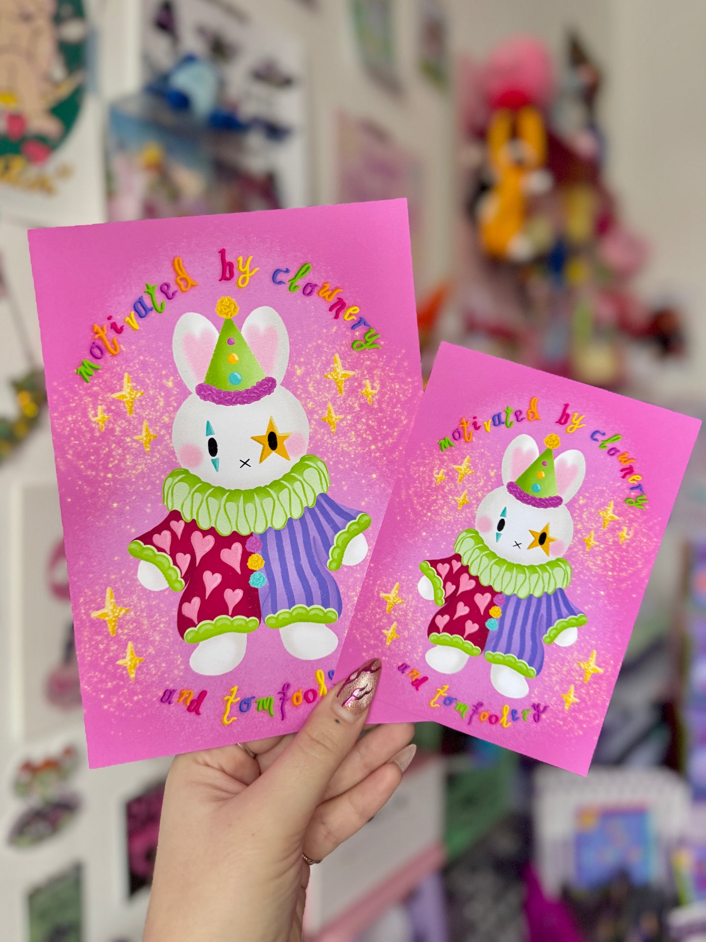 Clown Miffy - A6 Postcard