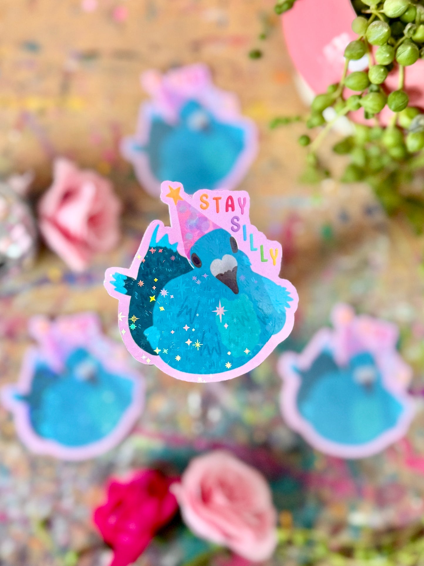 Stay Silly Pigeon Stickers
