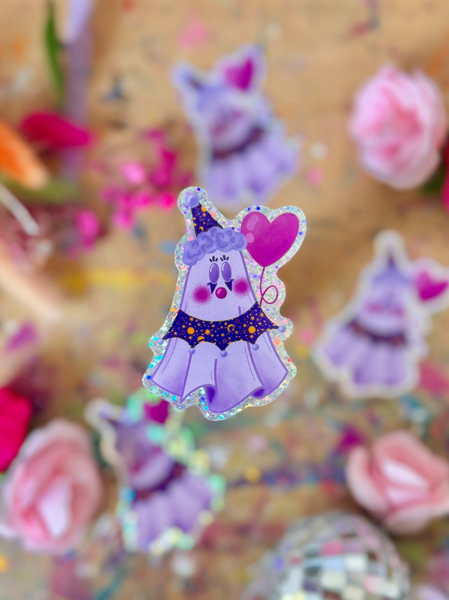 Clown Ghost - Holo Sticker