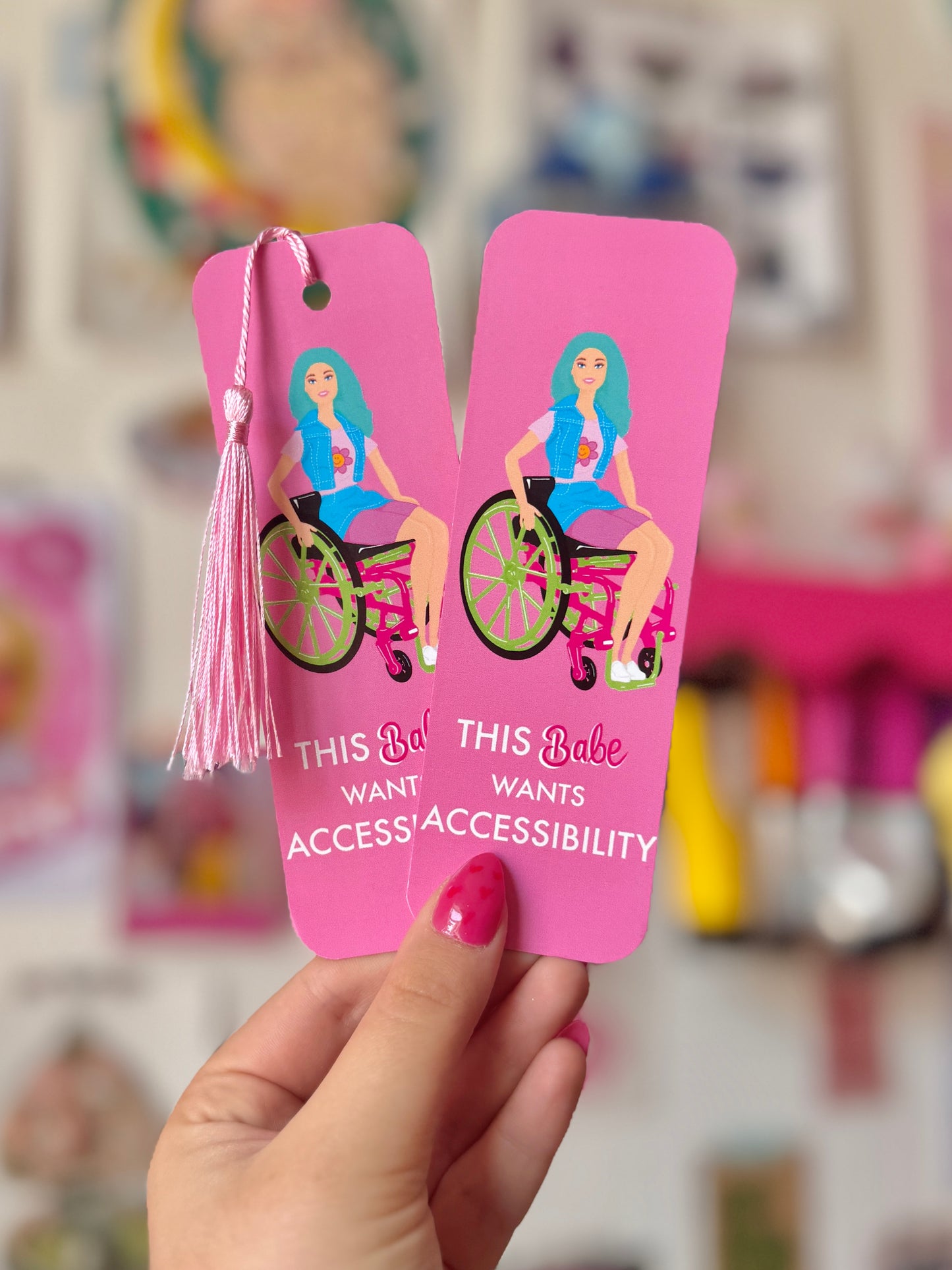 Wheelchair Babe Bookmark