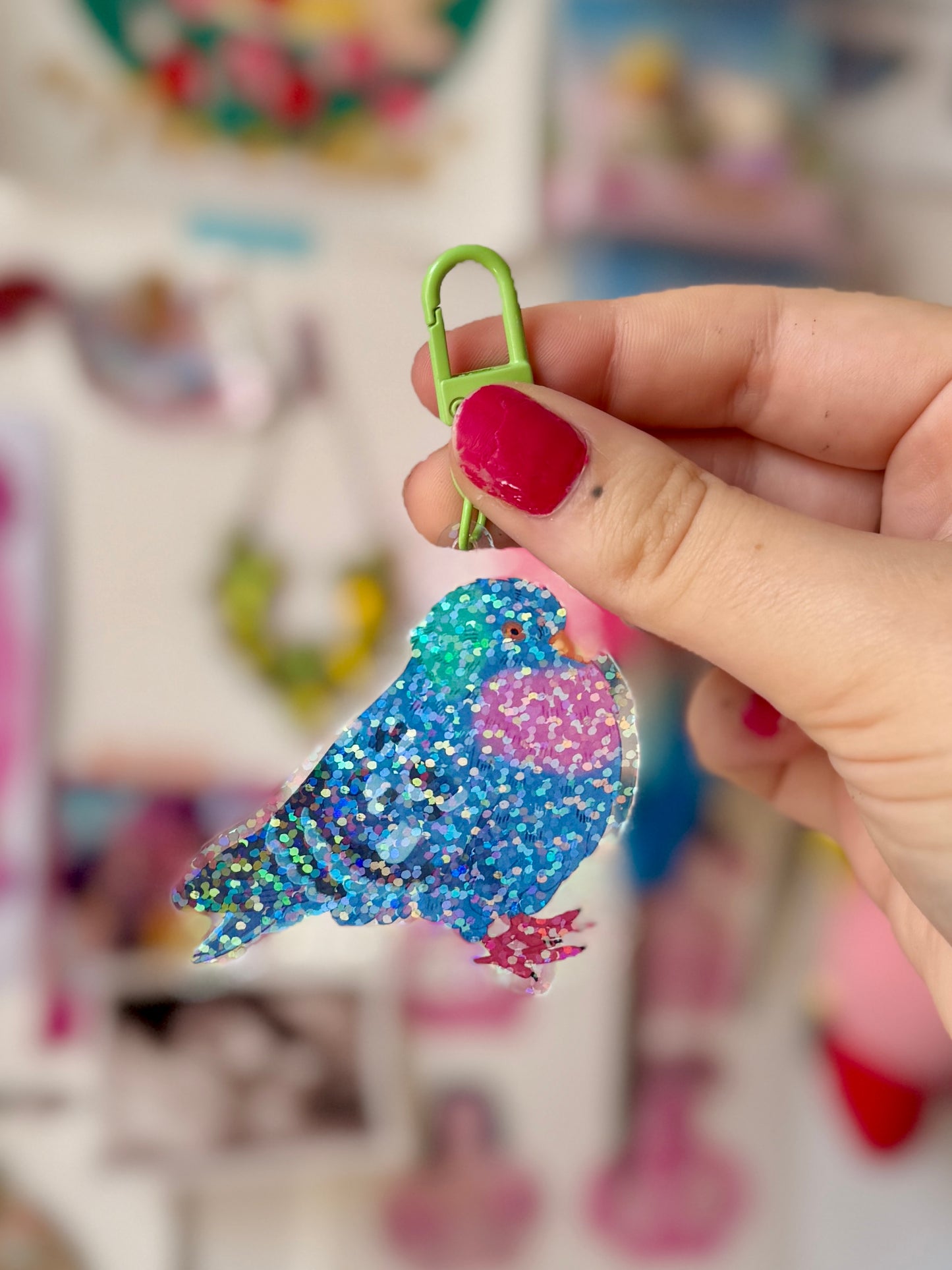 Fancy Pigeon - Acrylic Keyring