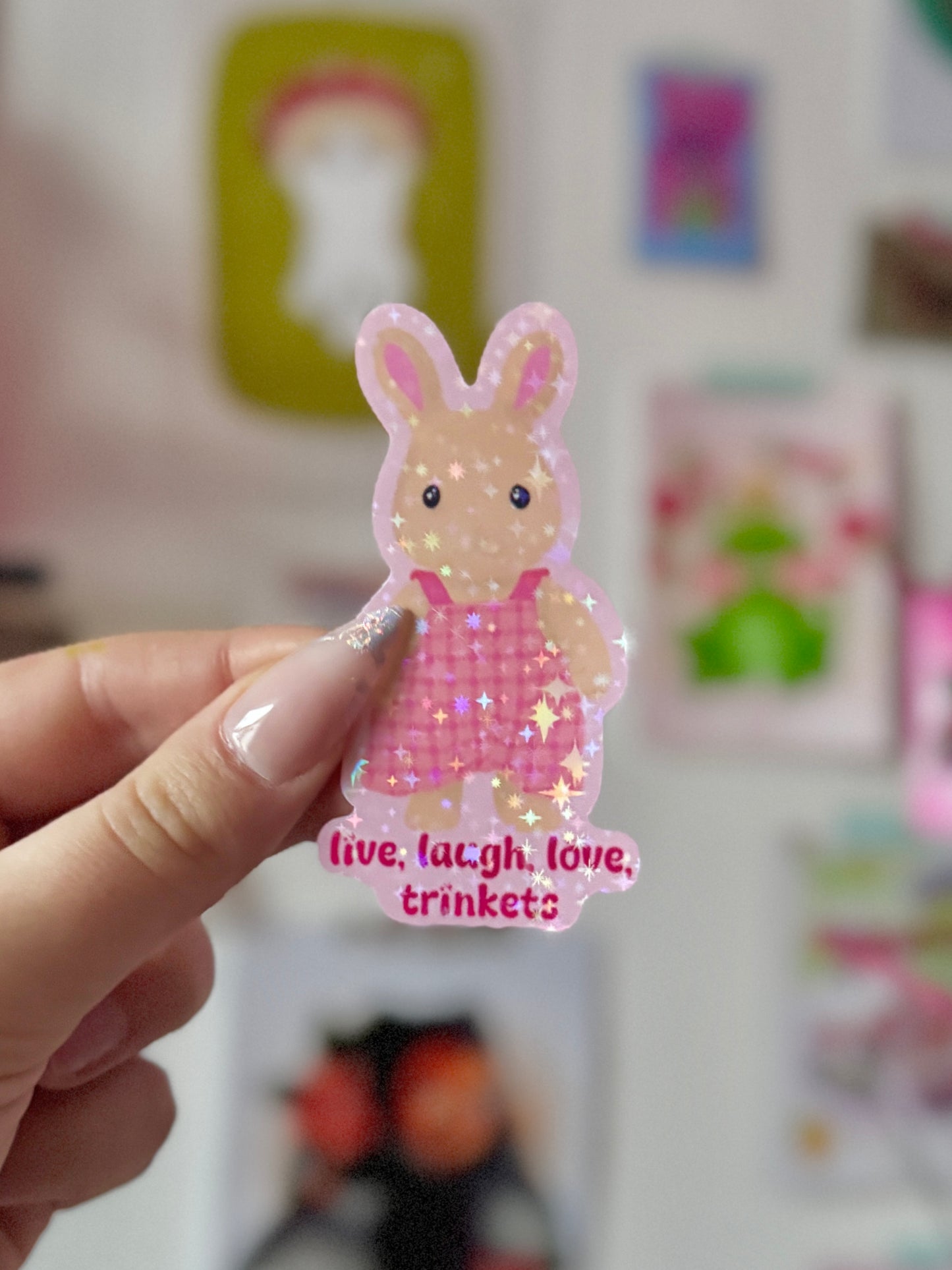 Live, Laugh, Love, Trinkets - Sticker