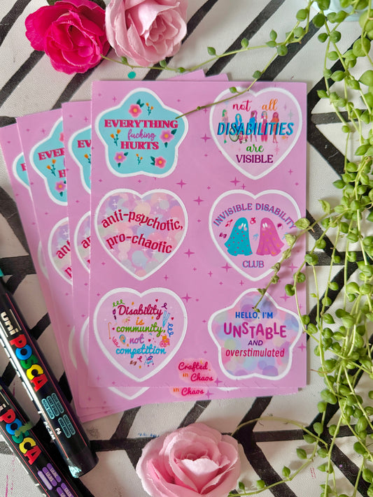 Disabled Life - Sticker Sheet