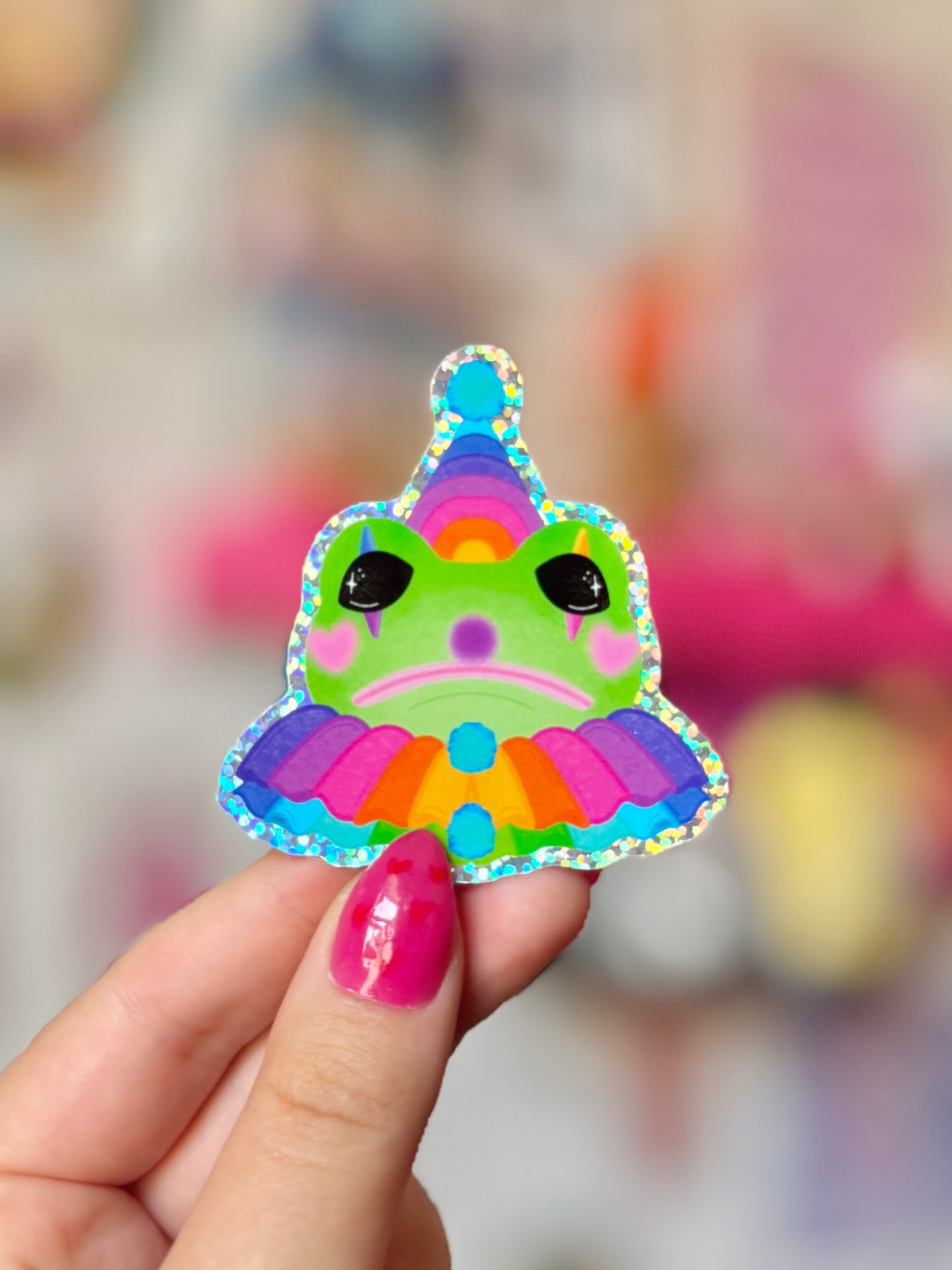 Clown Frog - Holo Sticker
