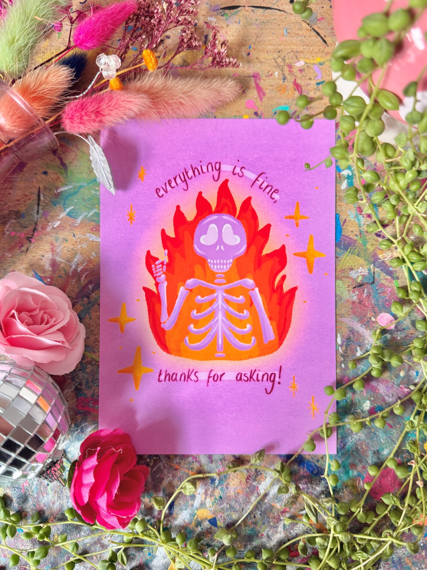 Everything is Fine! - A6 Postcard
