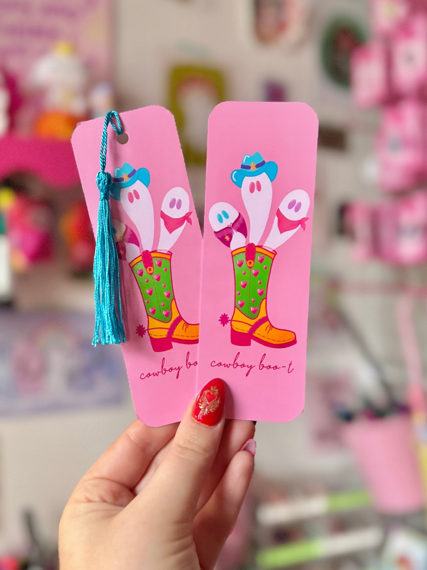 Cowboy Boo-t Bookmark