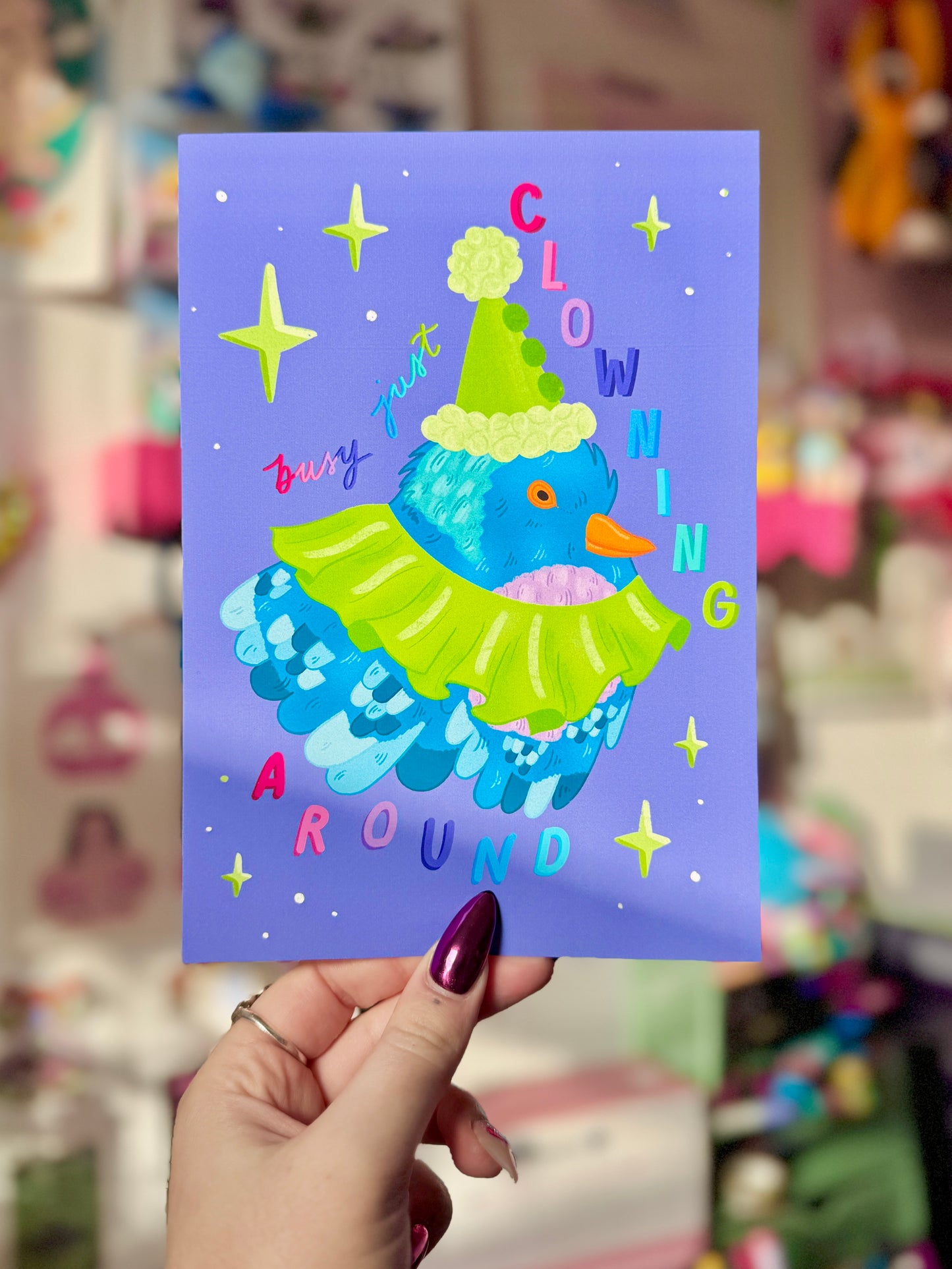 Busy Just Clowning Around - Print