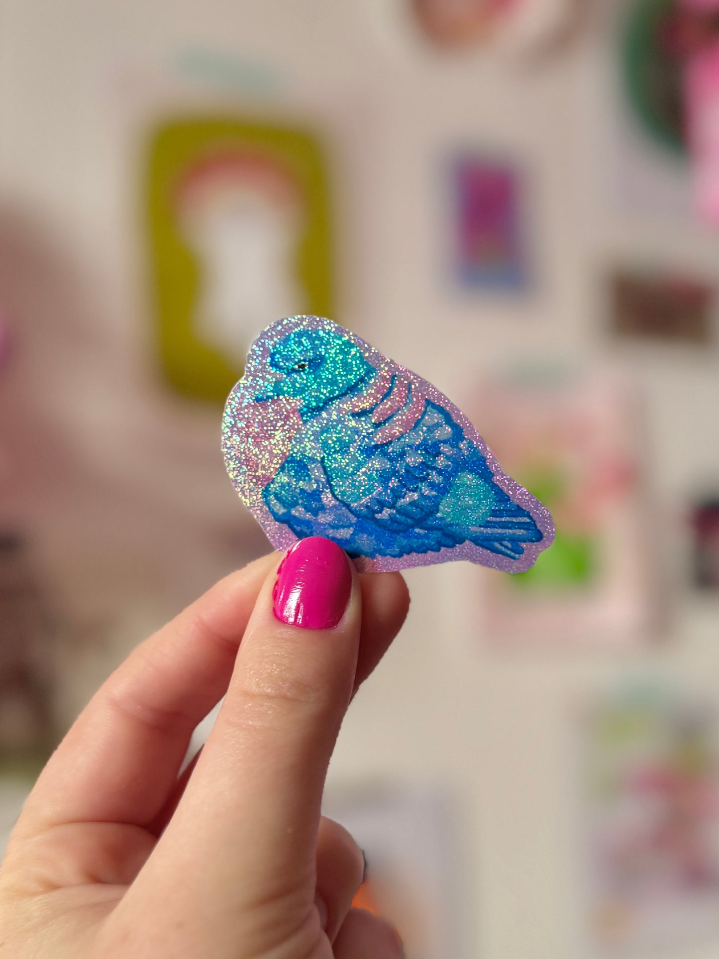 Fluffy Pidge - Shiny Holo Sticker