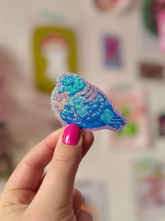 Fluffy Pidge - Shiny Holo Sticker