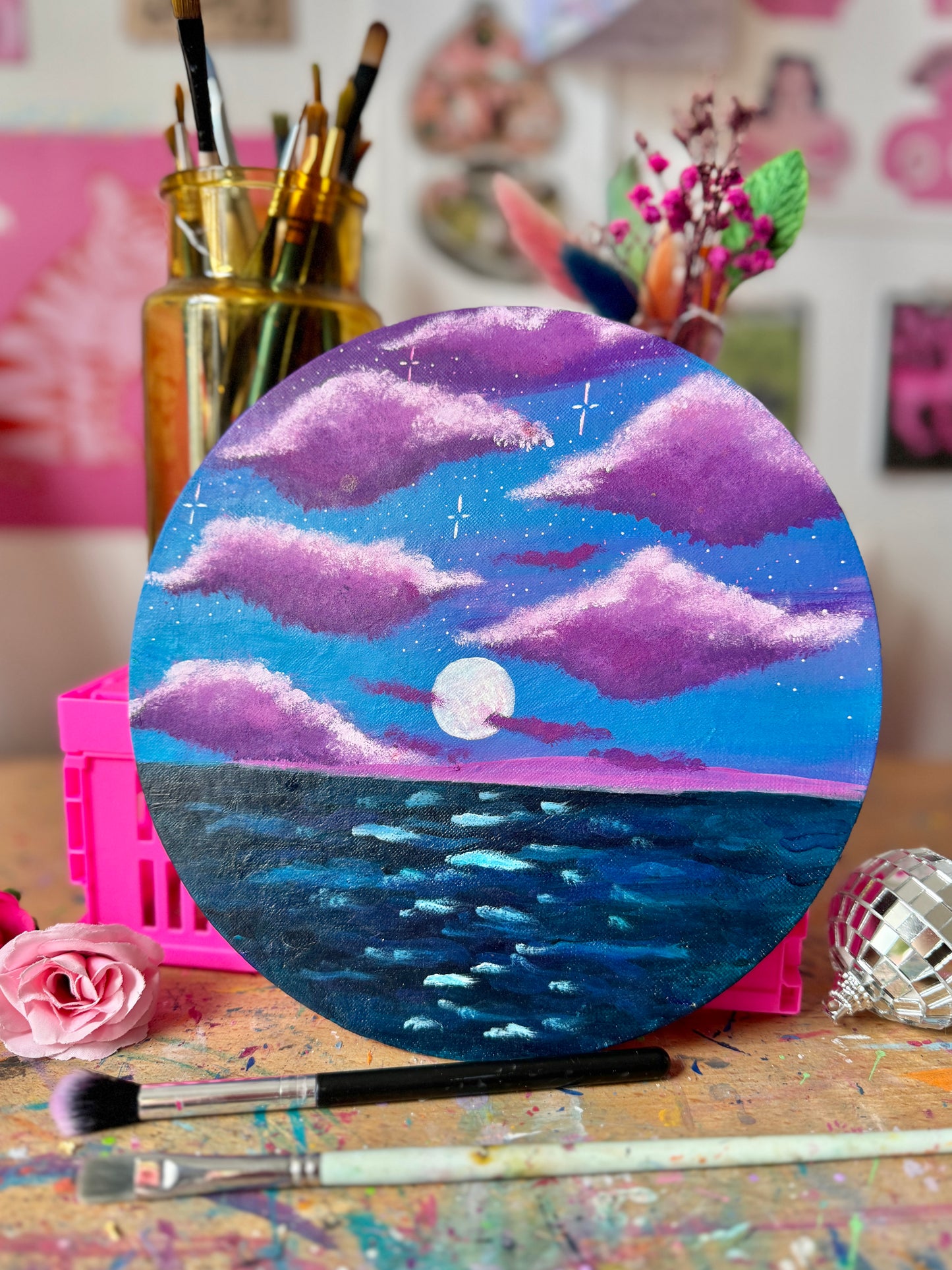 Lilac Skies - Canvas Painting