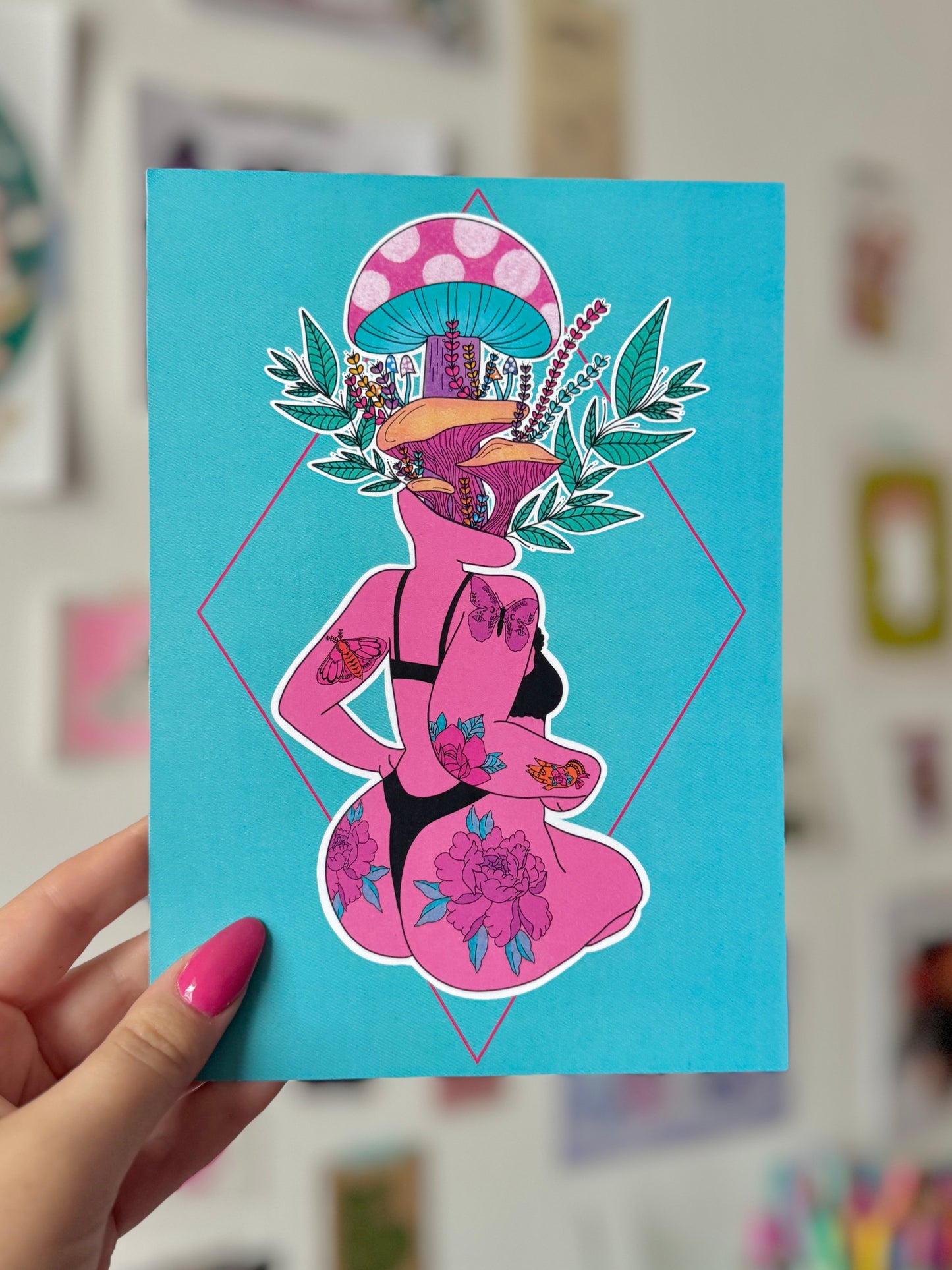 Mushroom Girl Print