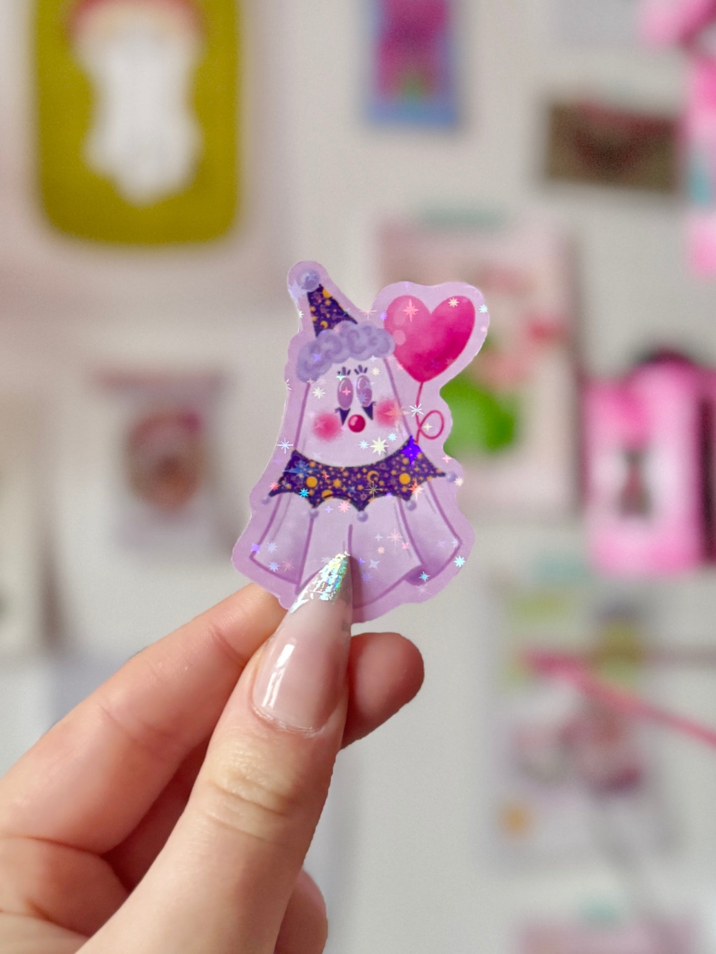 Clown Ghost - Sticker