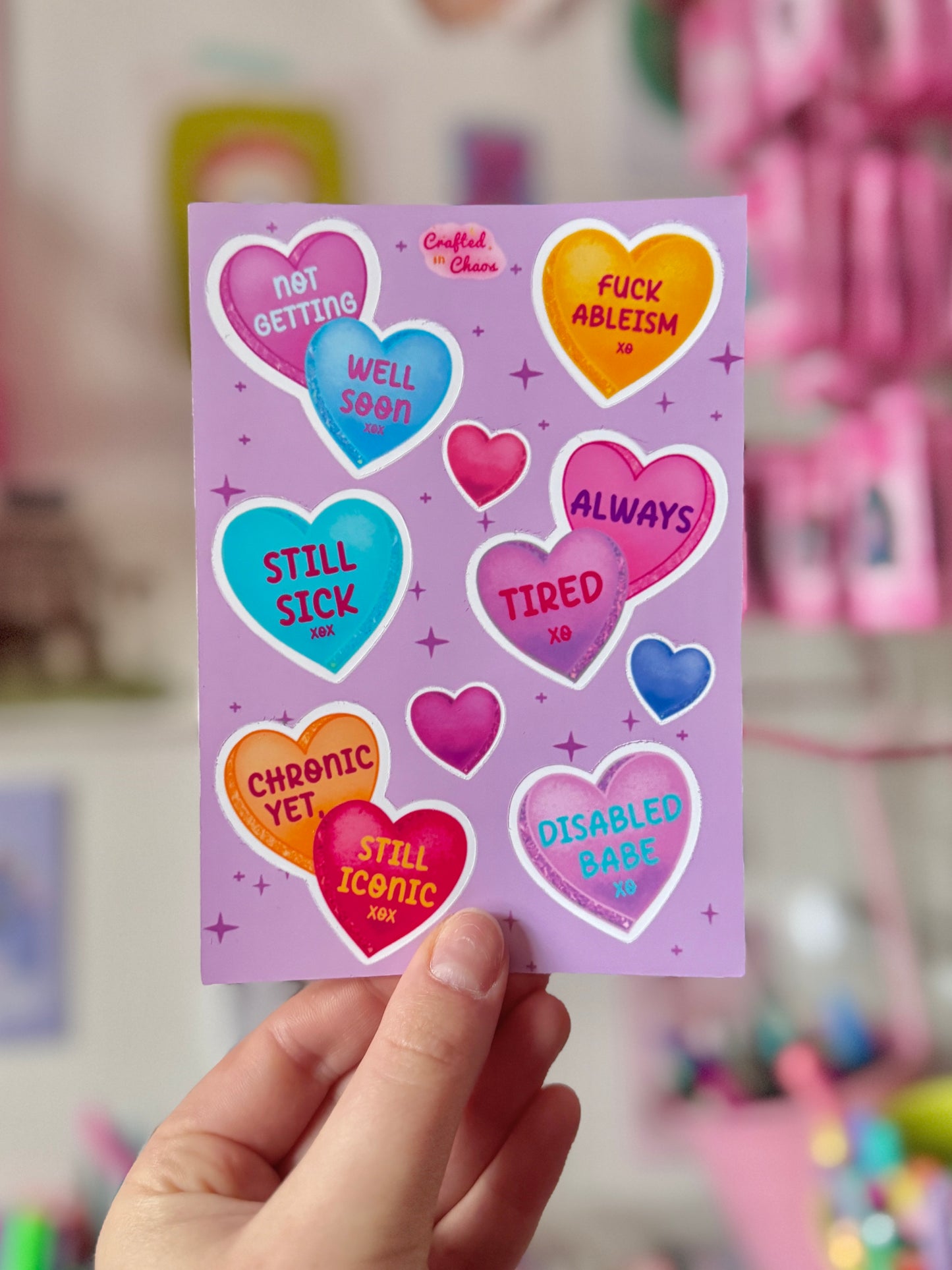 Disability Sweets Sticker Sheet