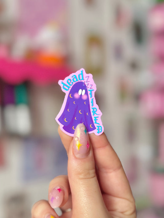 Dead Tired Ghost - Sticker