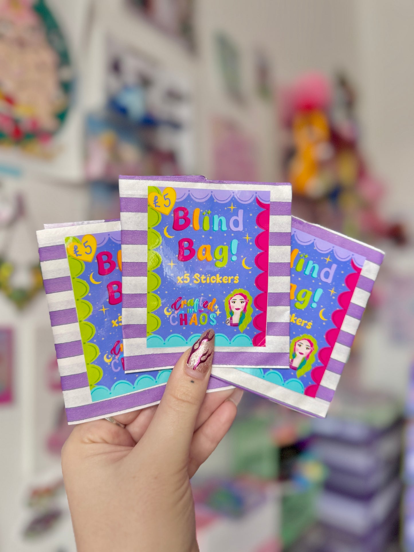 Blind Bag! x5 Stickers