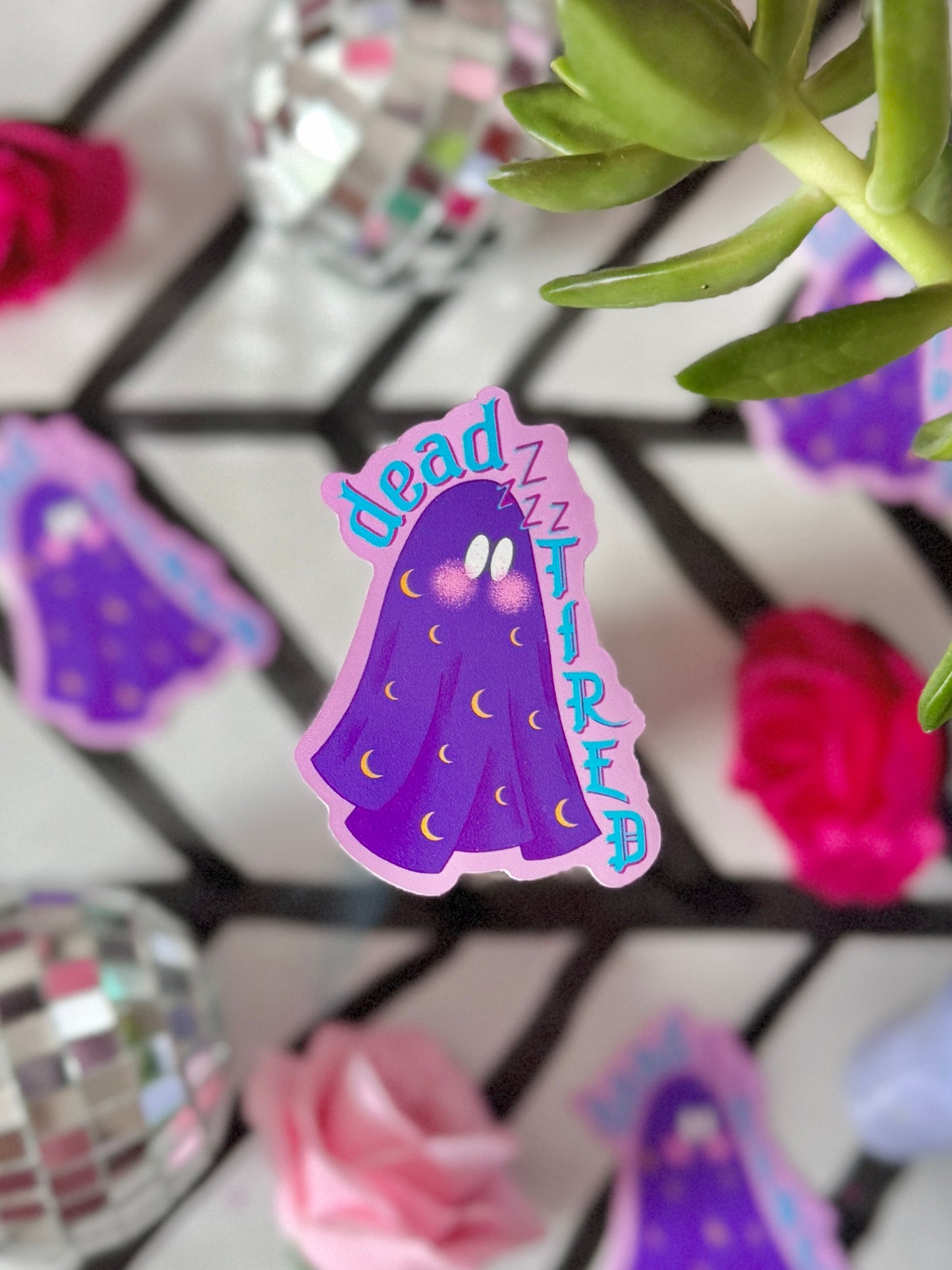 Dead Tired Ghost - Sticker