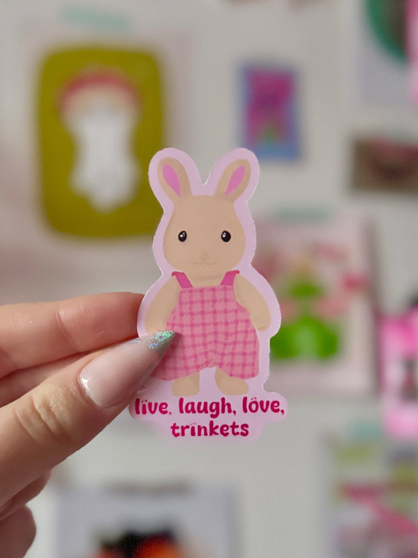 Live, Laugh, Love, Trinkets - Sticker