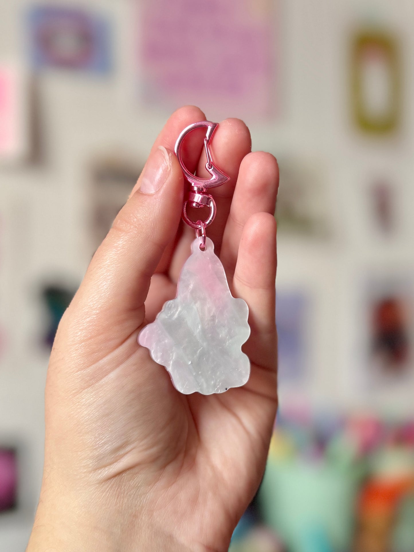 House Plant Ghost - Acrylic Keyring