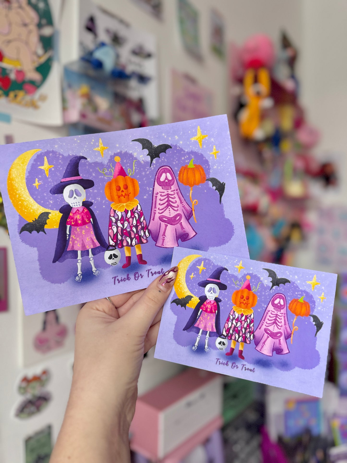 Trick or Treat - A6 Postcard