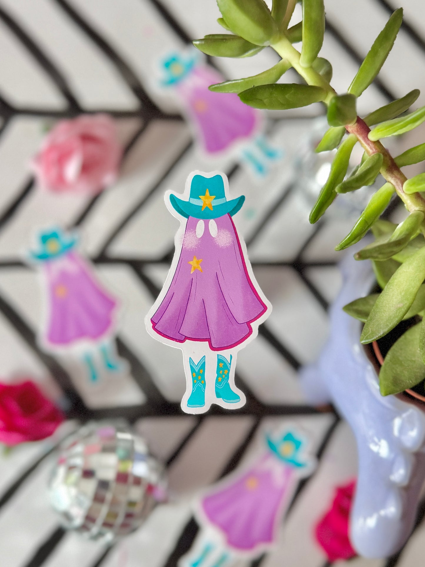 Cowboy Ghost - Sticker