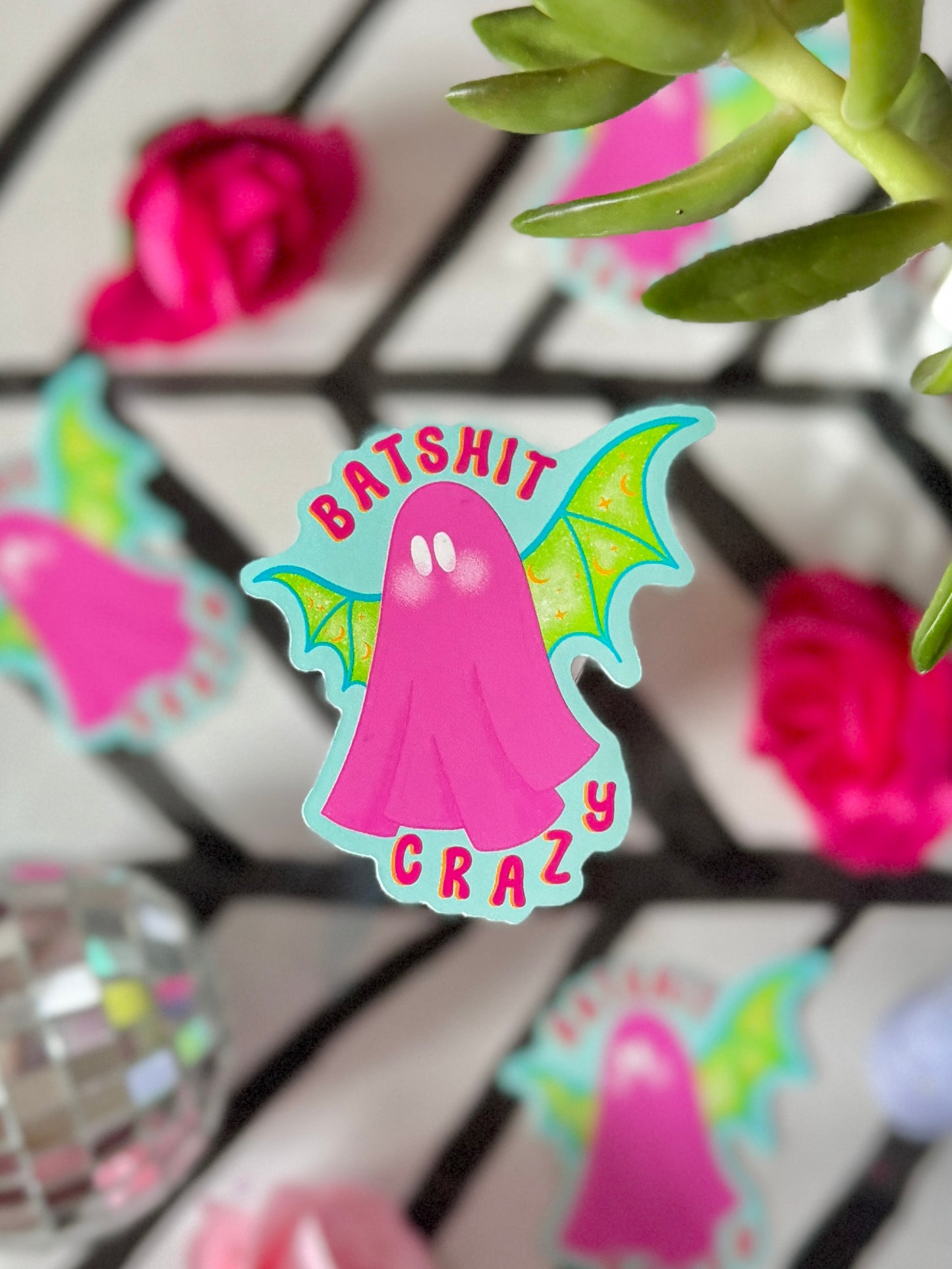 Batshit Crazy Ghost - Sticker