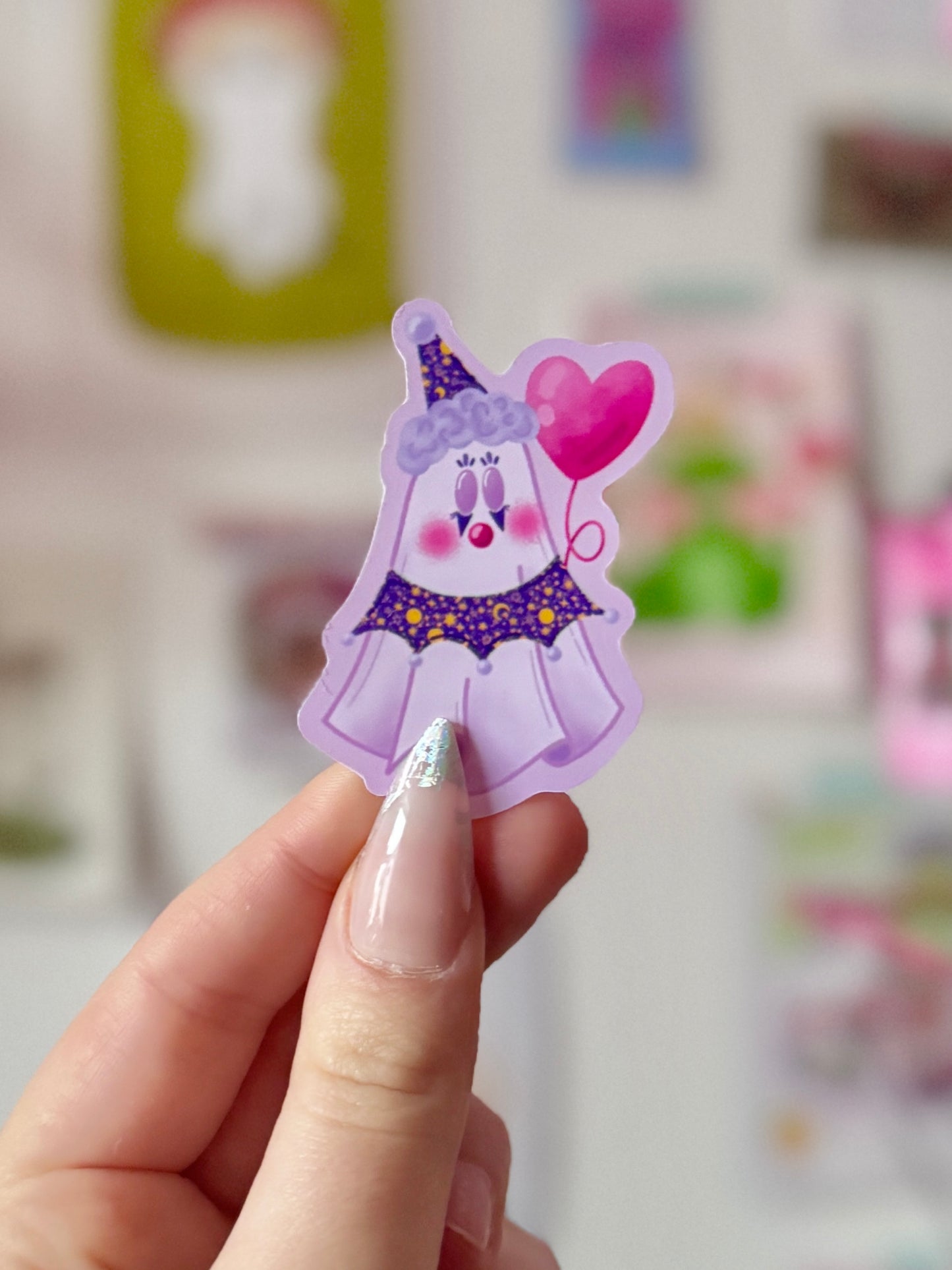 Clown Ghost - Sticker