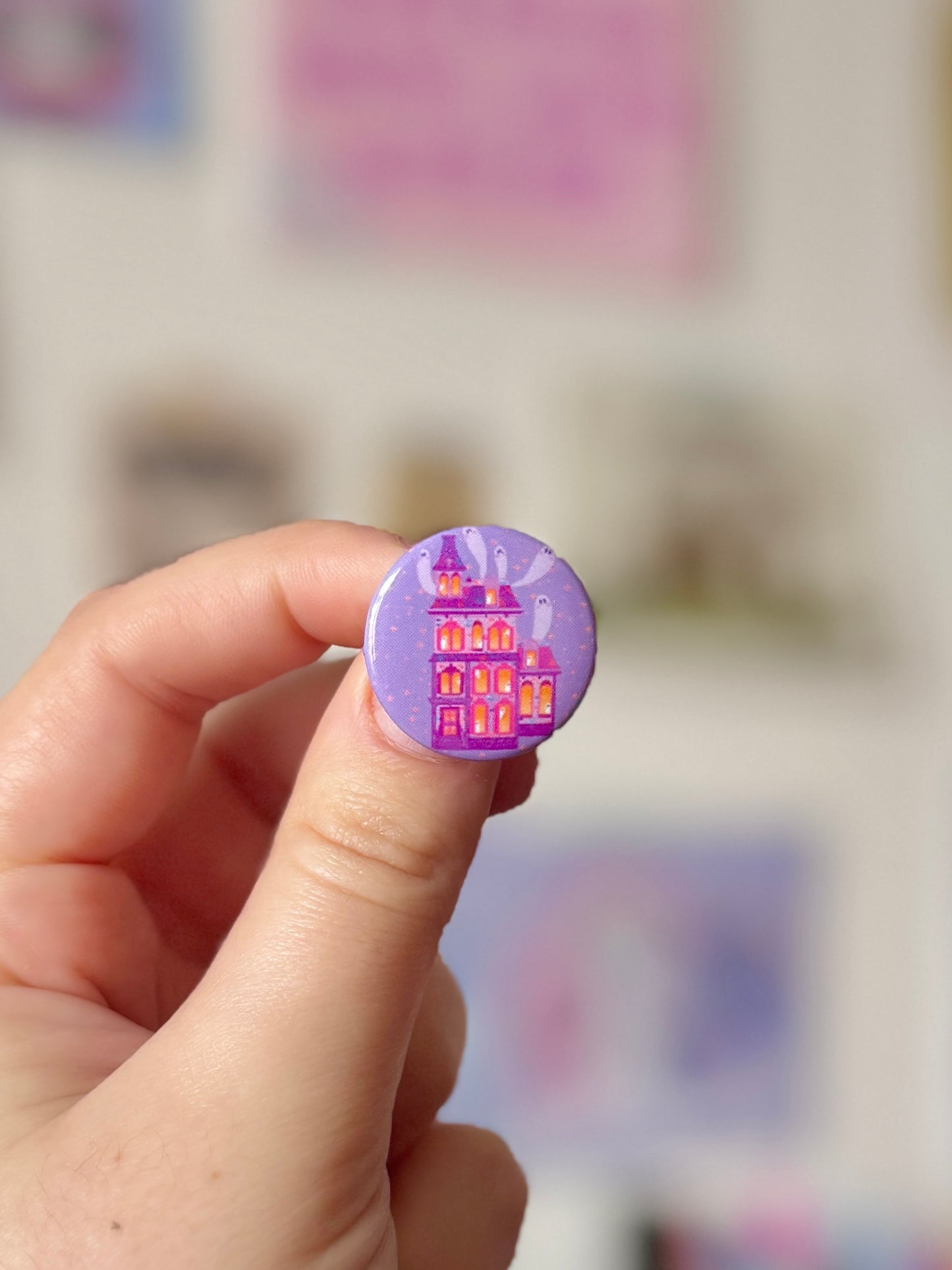 Haunted House - Small Badge