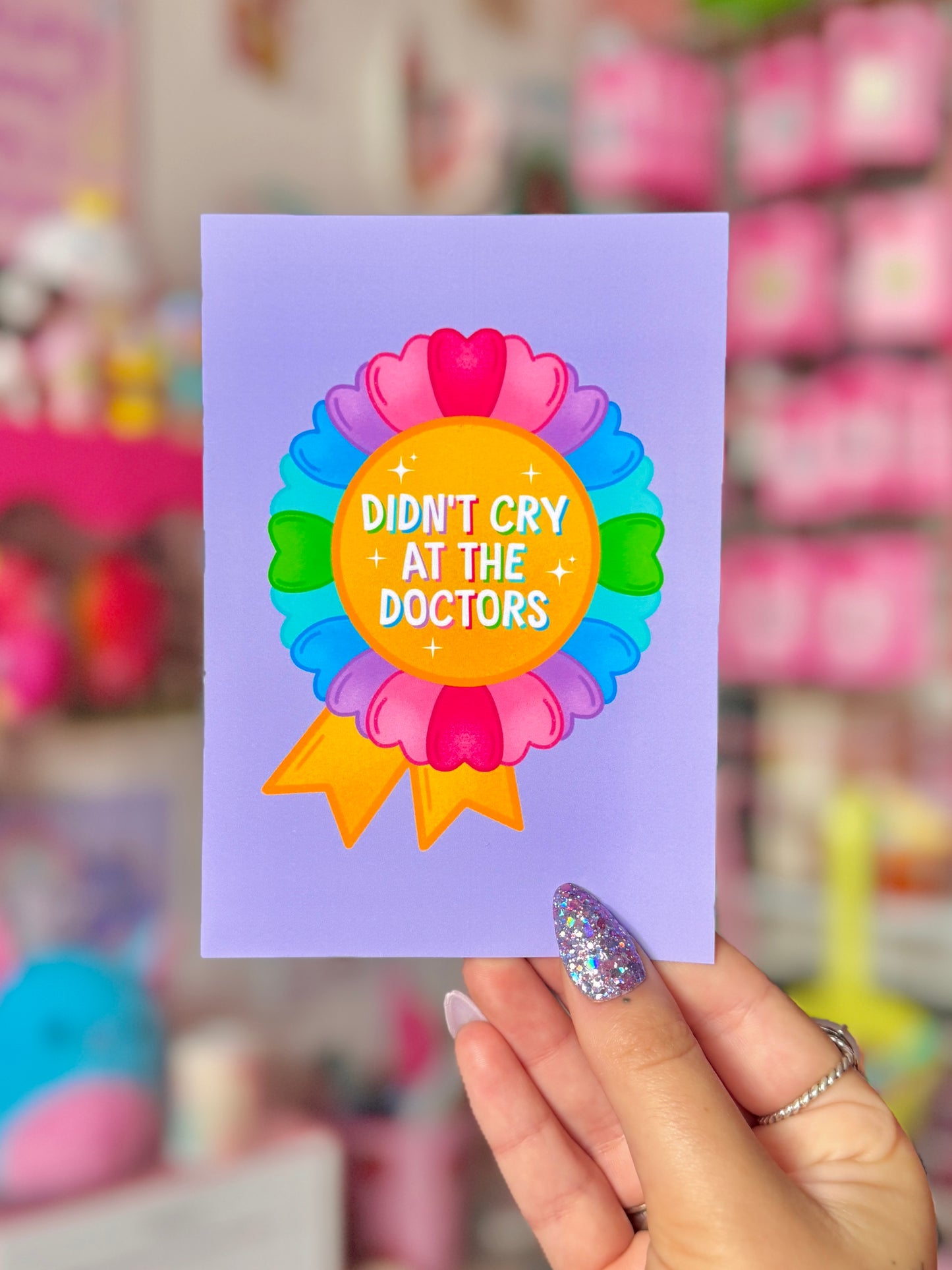 Didn’t Cry at the Drs Award - A6 Postcard