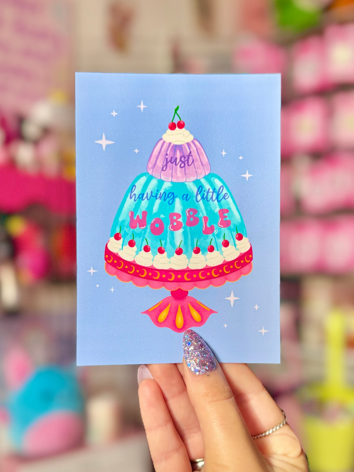 Just Having a Little Wobble - A6 Postcard