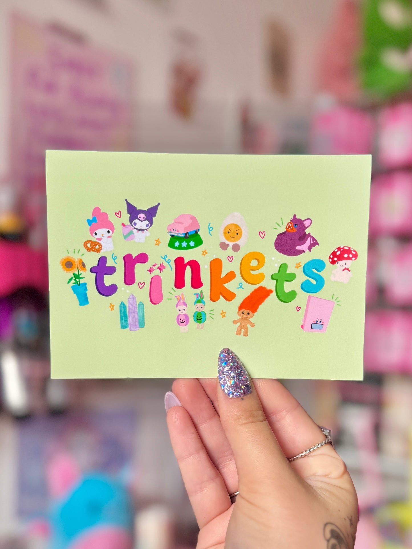 Trinkets - A6 Postcard