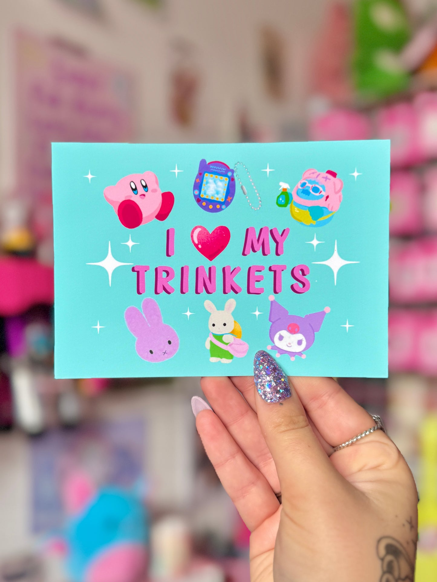 I Love My Trinkets - A6 Postcard