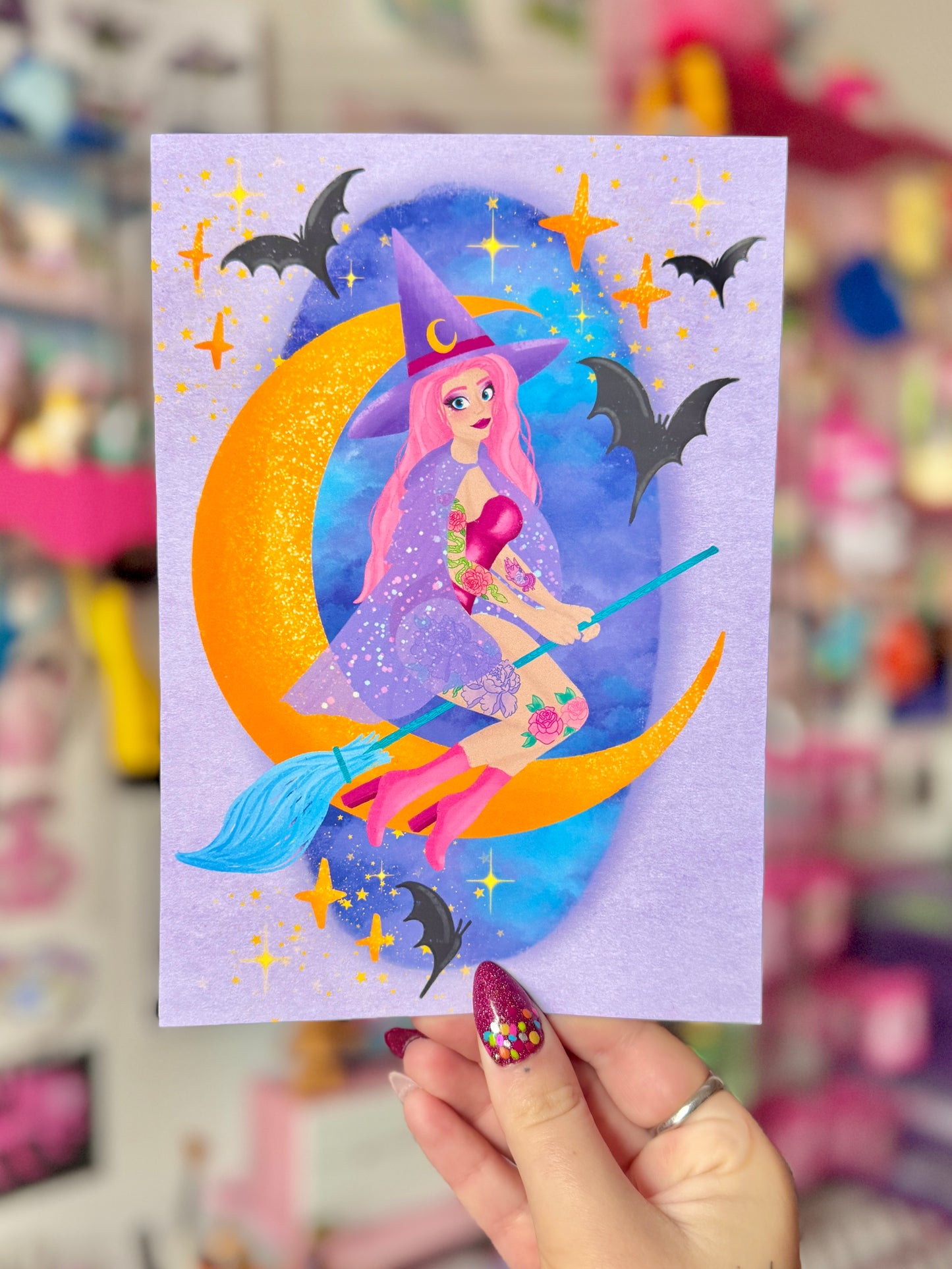 Witch in the Moonlight - Print