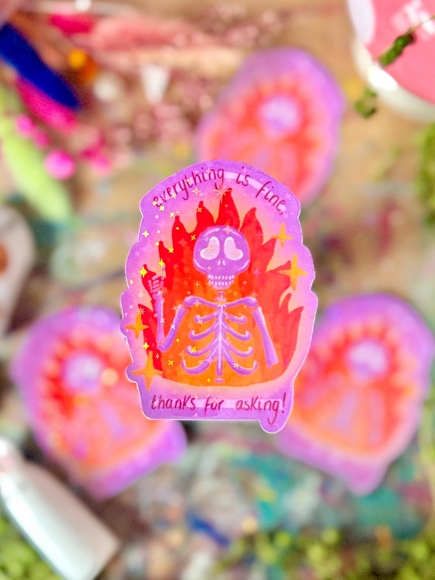 Everything is Fine, Thanks - Sticker