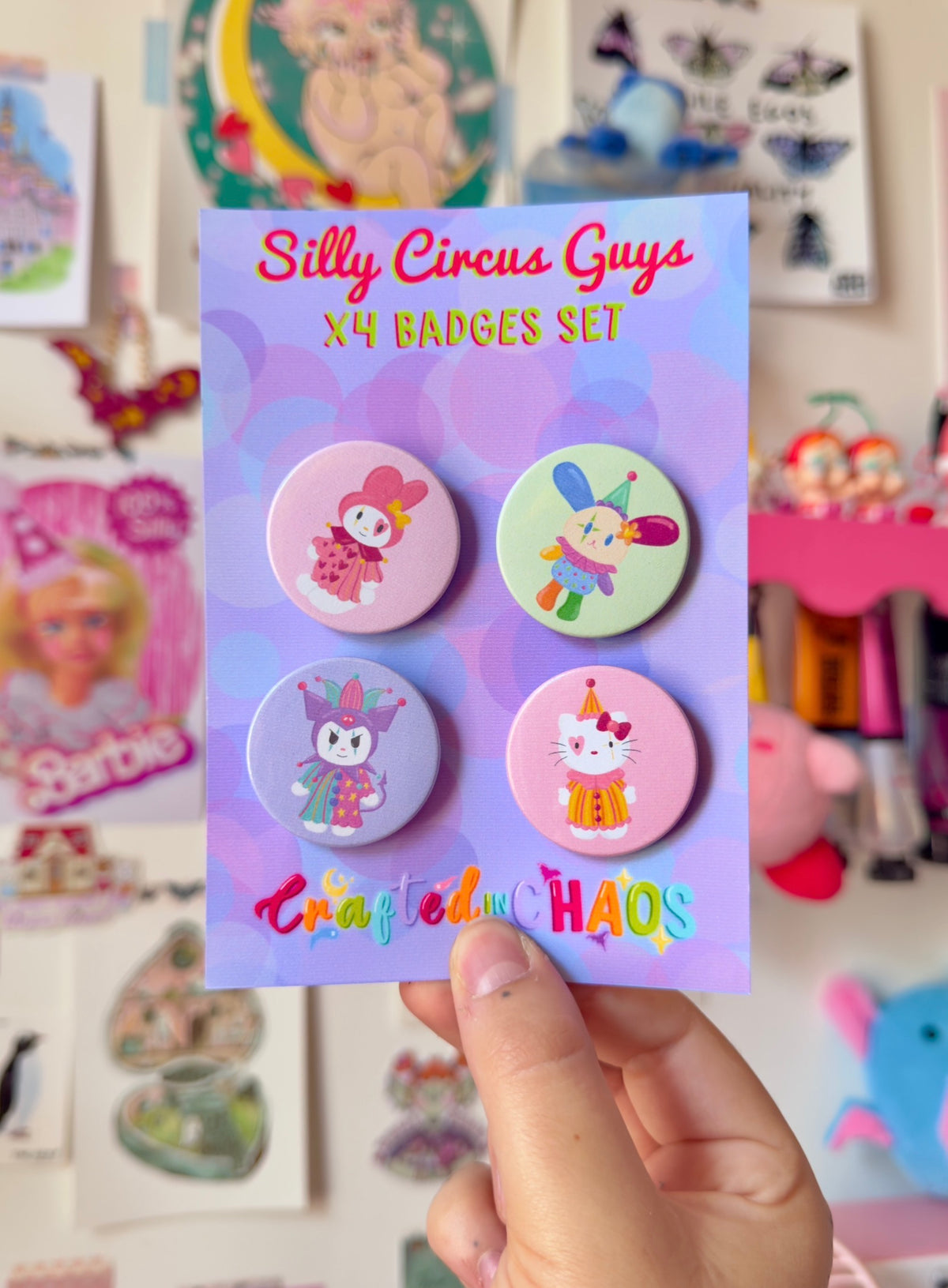 Silly Circus Guys - Badge Set