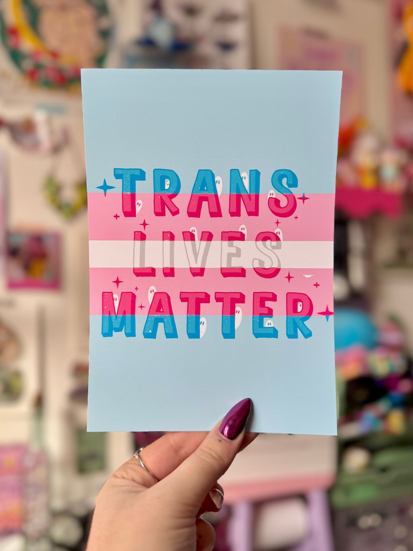 SECONDS - Trans Lives Matter - A5 Print
