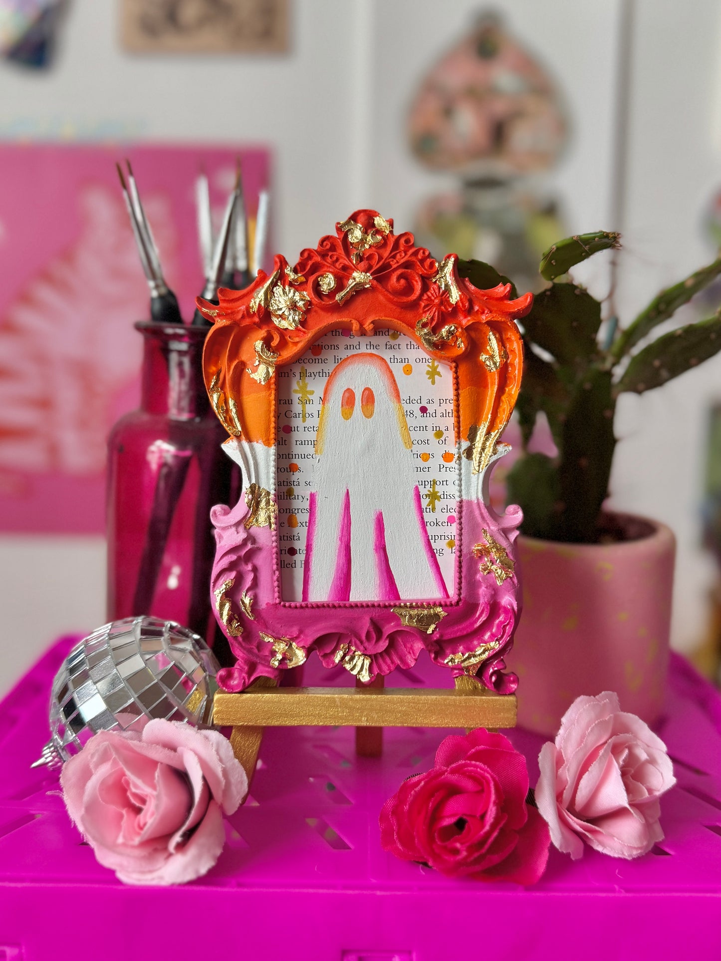 Lesbian Pride Flag Ghost Frame (Made to Order)