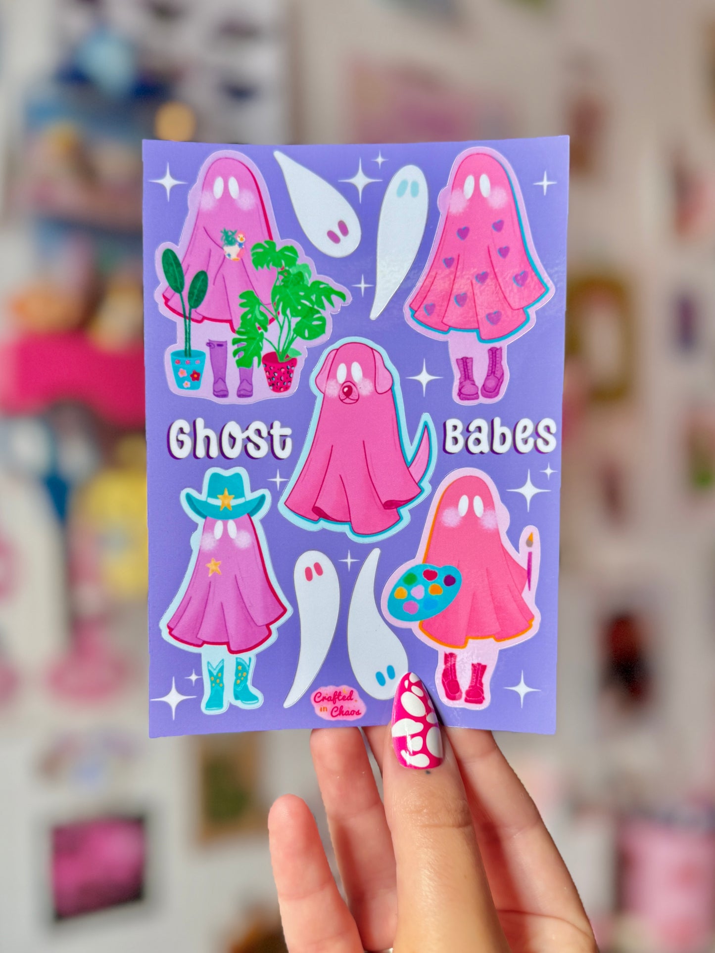 Ghost Babes - A6 Sticker Sheet