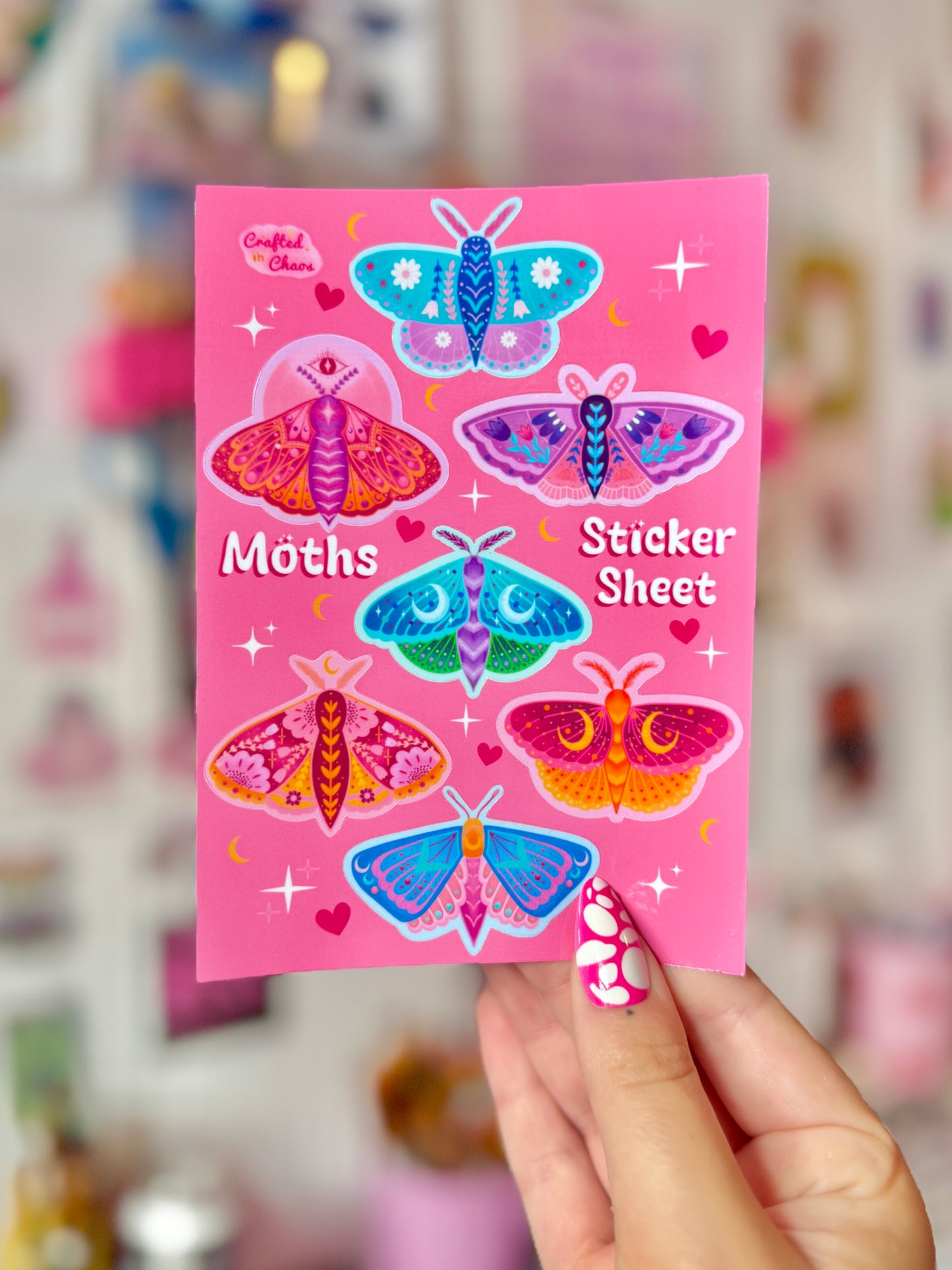 Moths - A6 Sticker Sheet