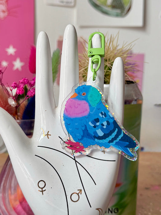 Fancy Pigeon - Acrylic Keyring