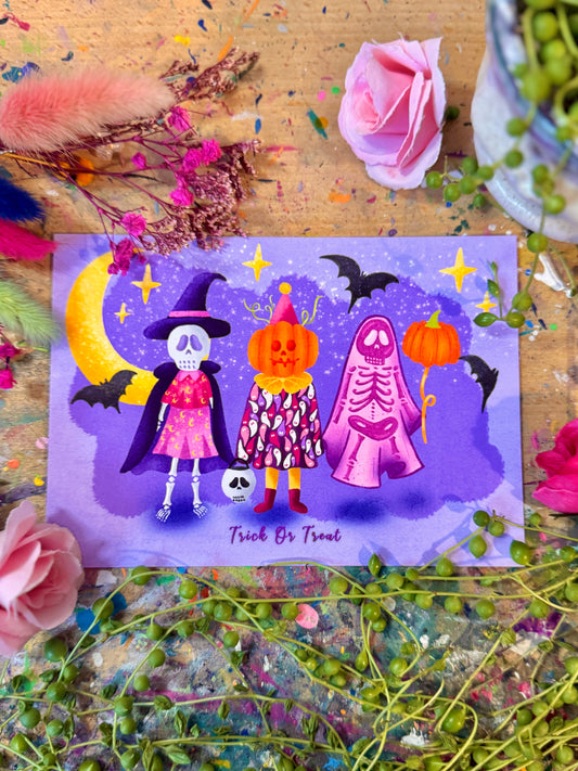 Trick or Treat - A6 Postcard
