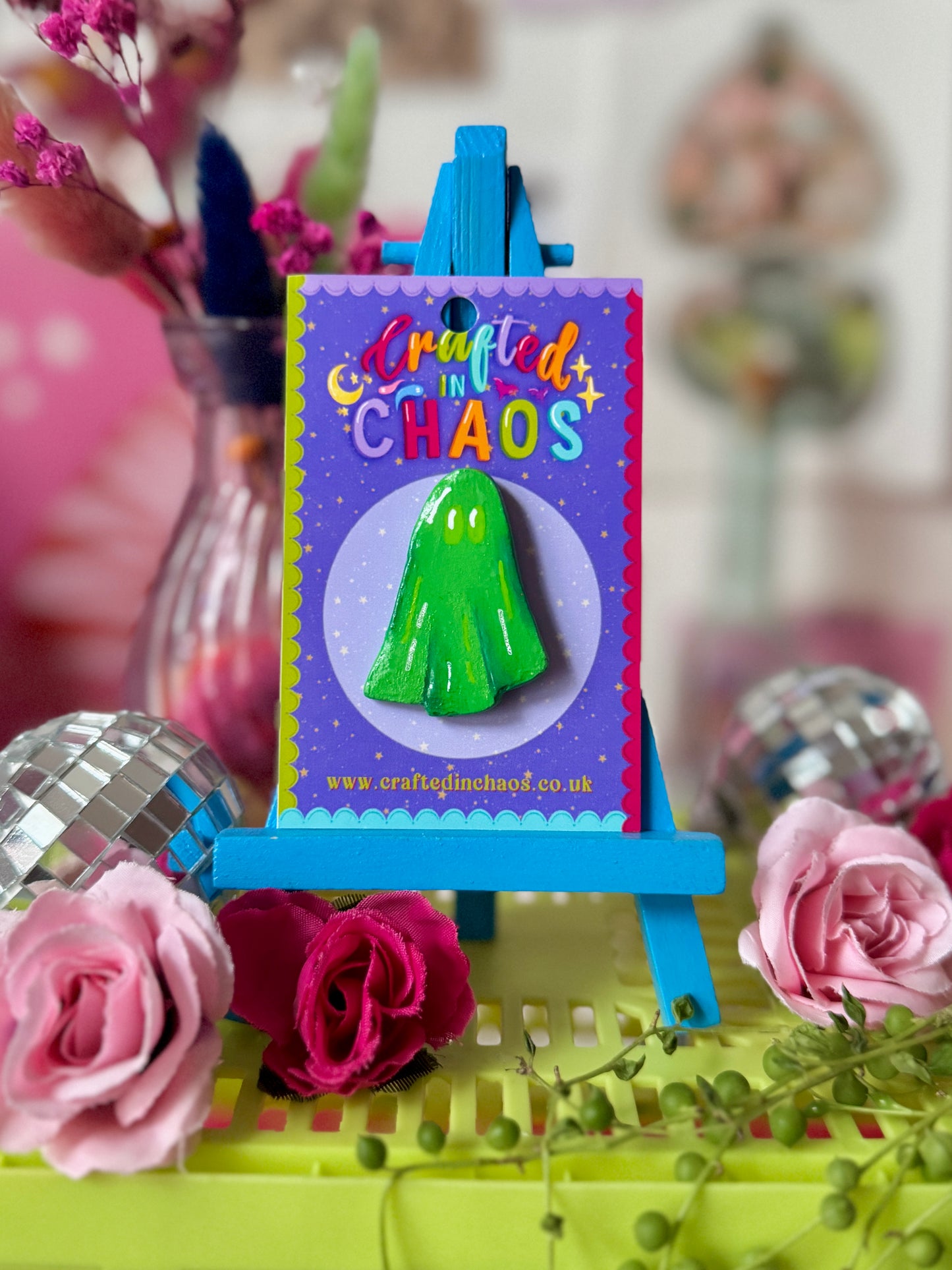 Green Ghost - Clay Pin