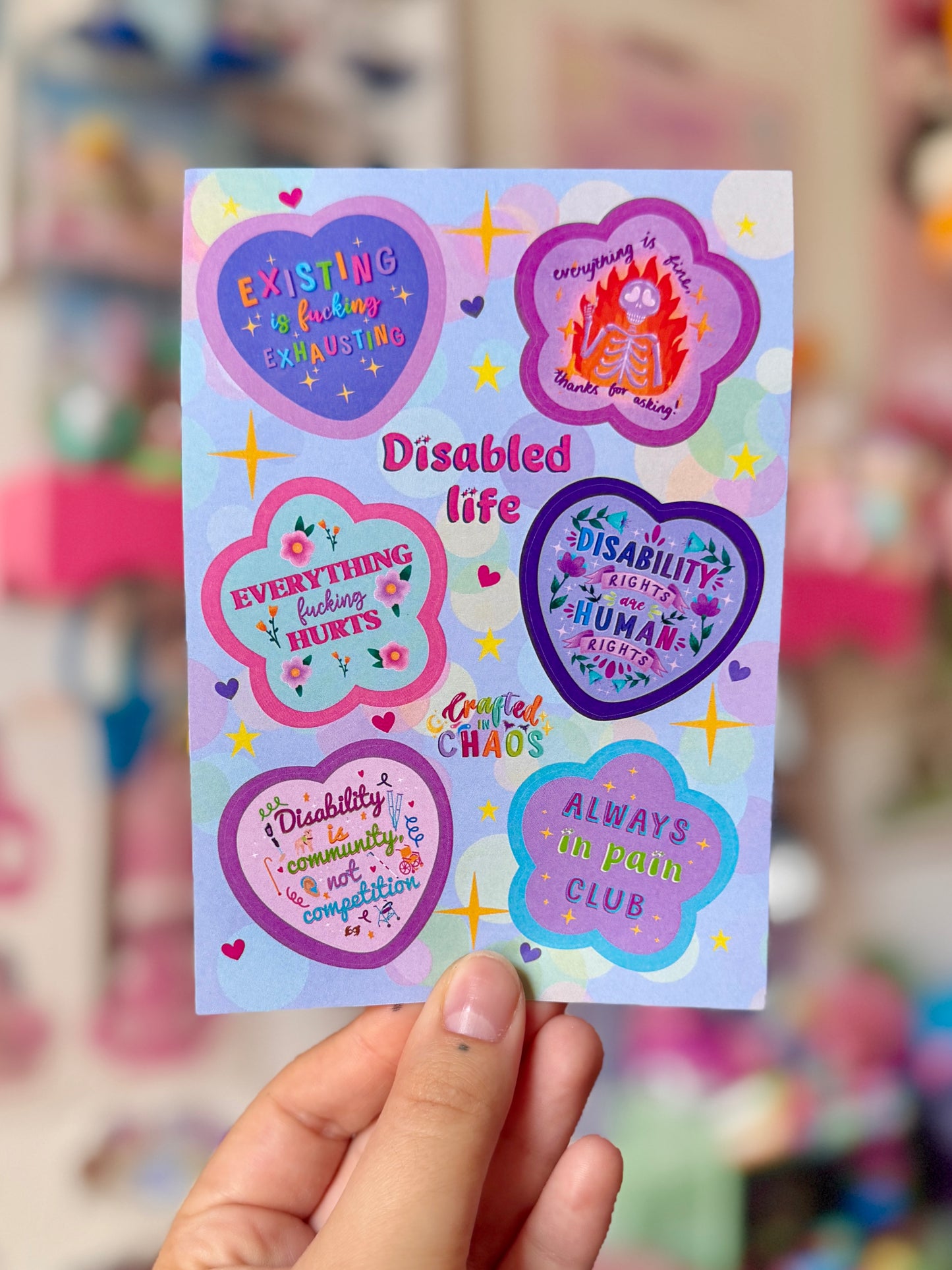 Disabled Life - A6 Sticker Sheet