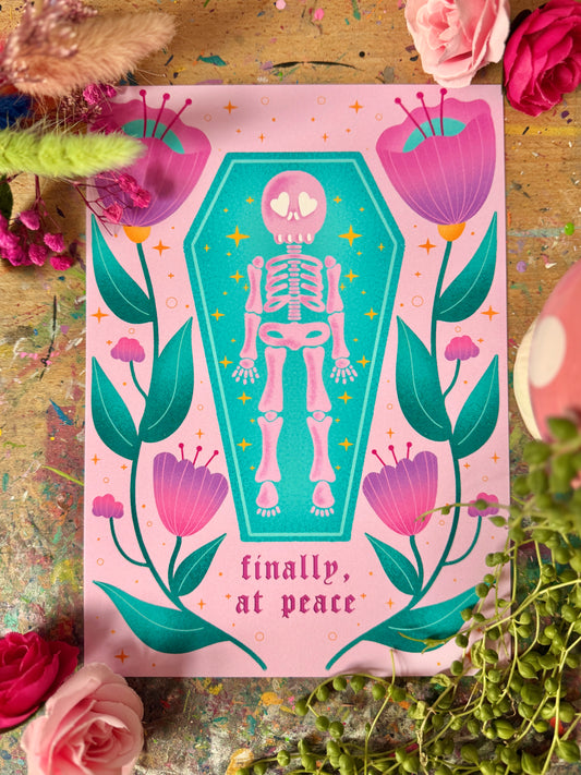 Finally, At Peace Print