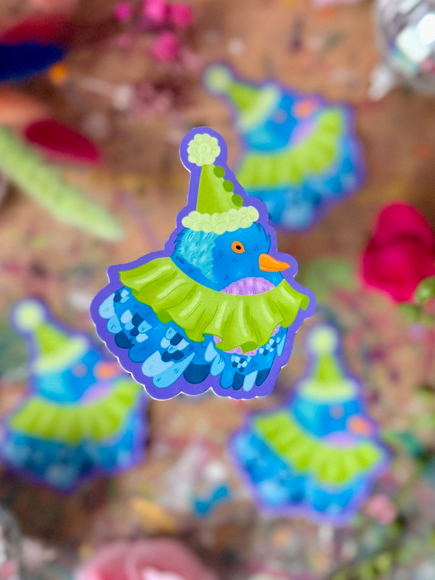 Clown Pigeon - Sticker